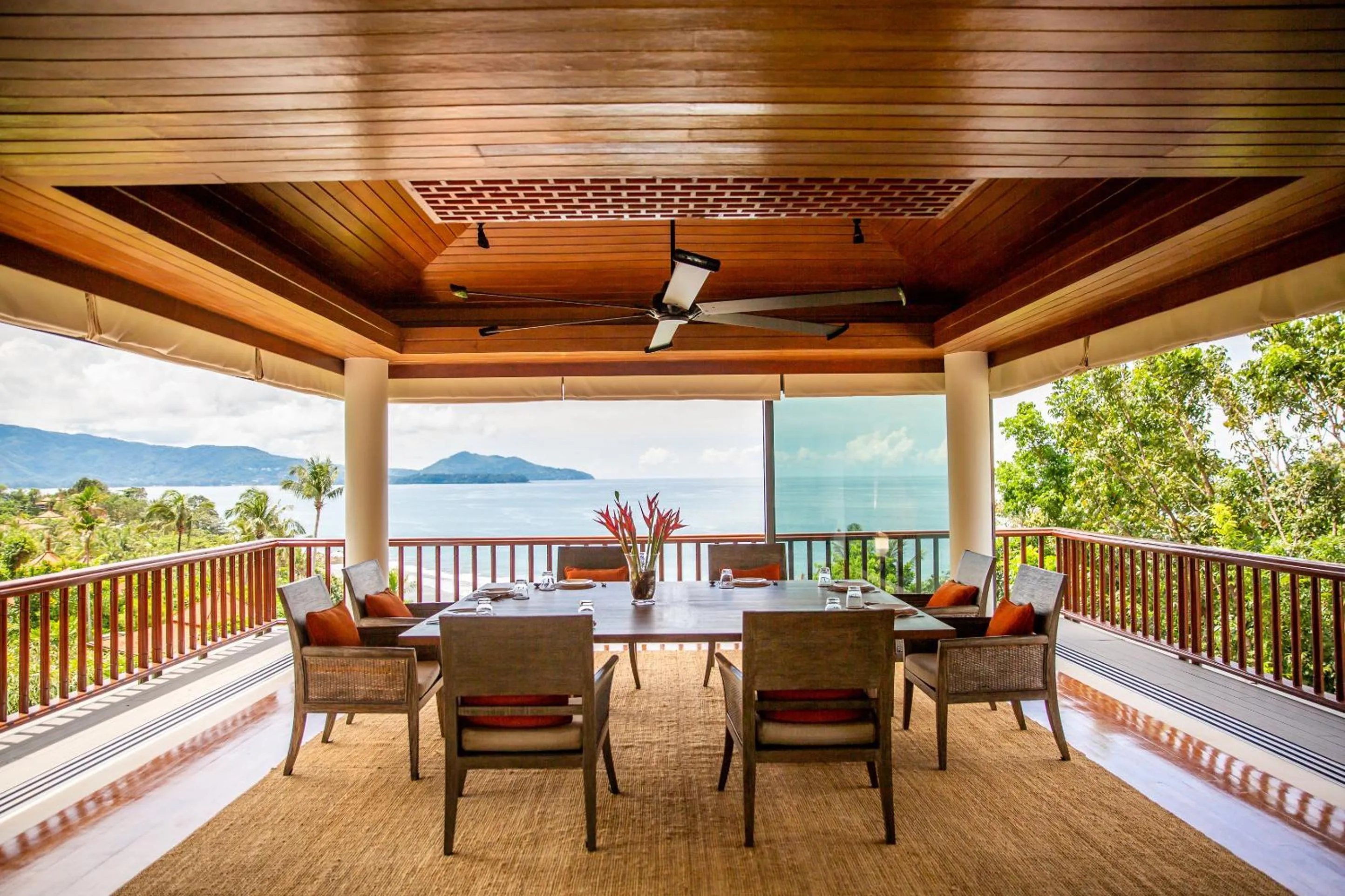 Dining area in Trisara Villas & Residences Phuket