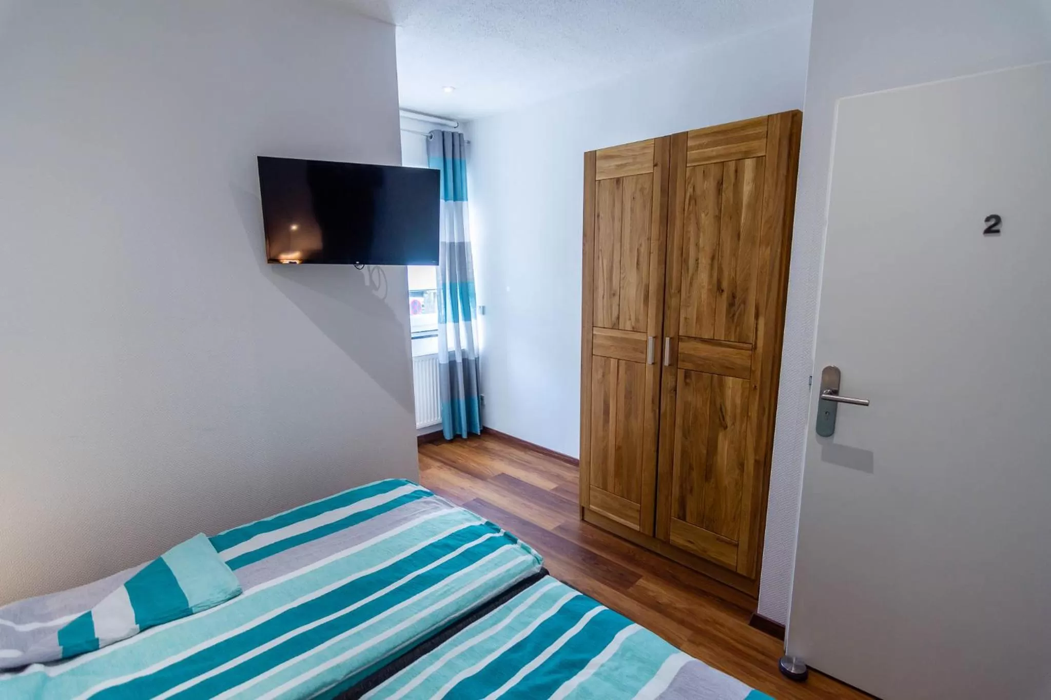 Bedroom, Bed in Gästehaus Jagsttal