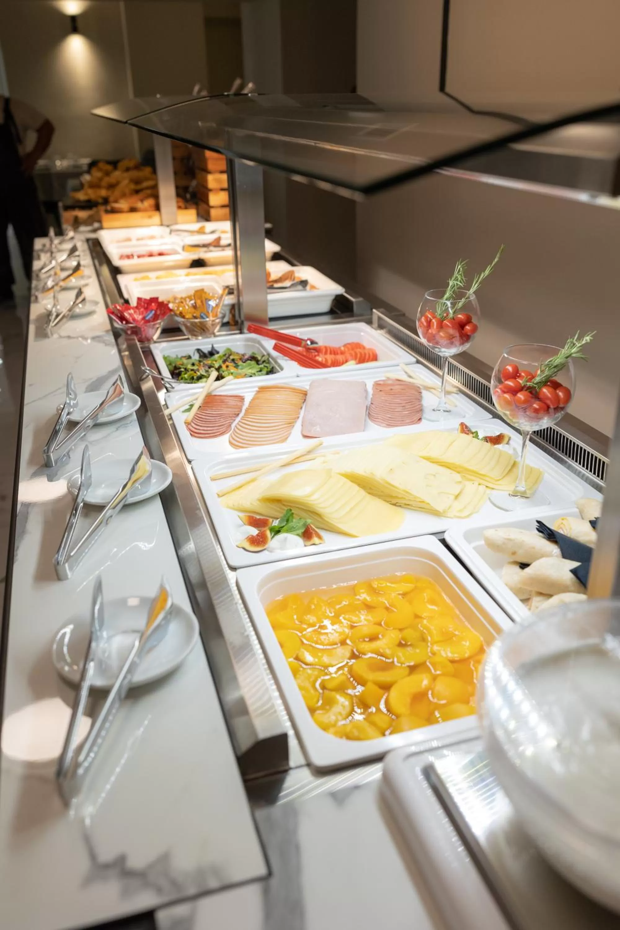 Buffet breakfast in Modern Revival Luxury Hotel