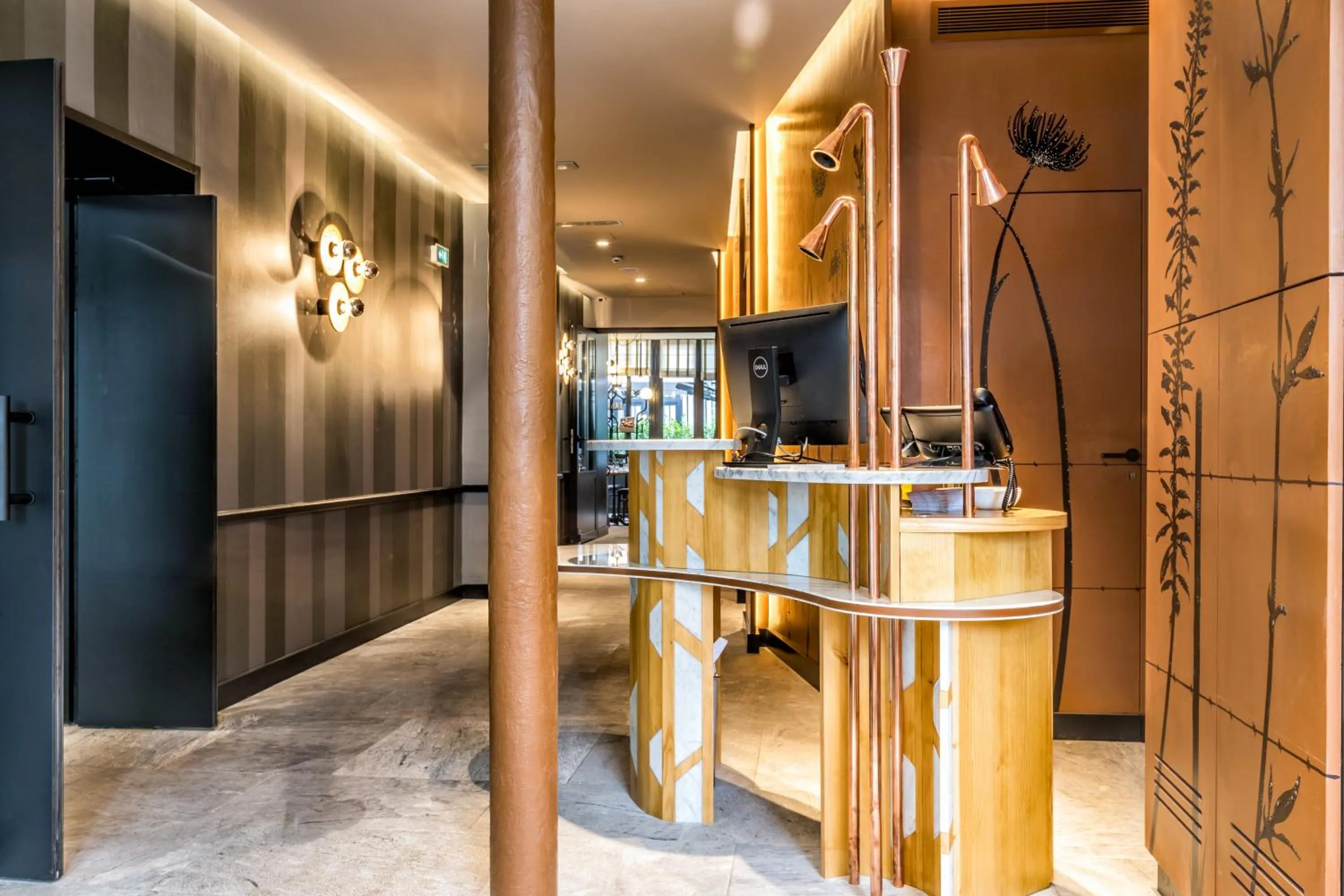 Lobby or reception in Hotel Restaurant Au Boeuf Couronné