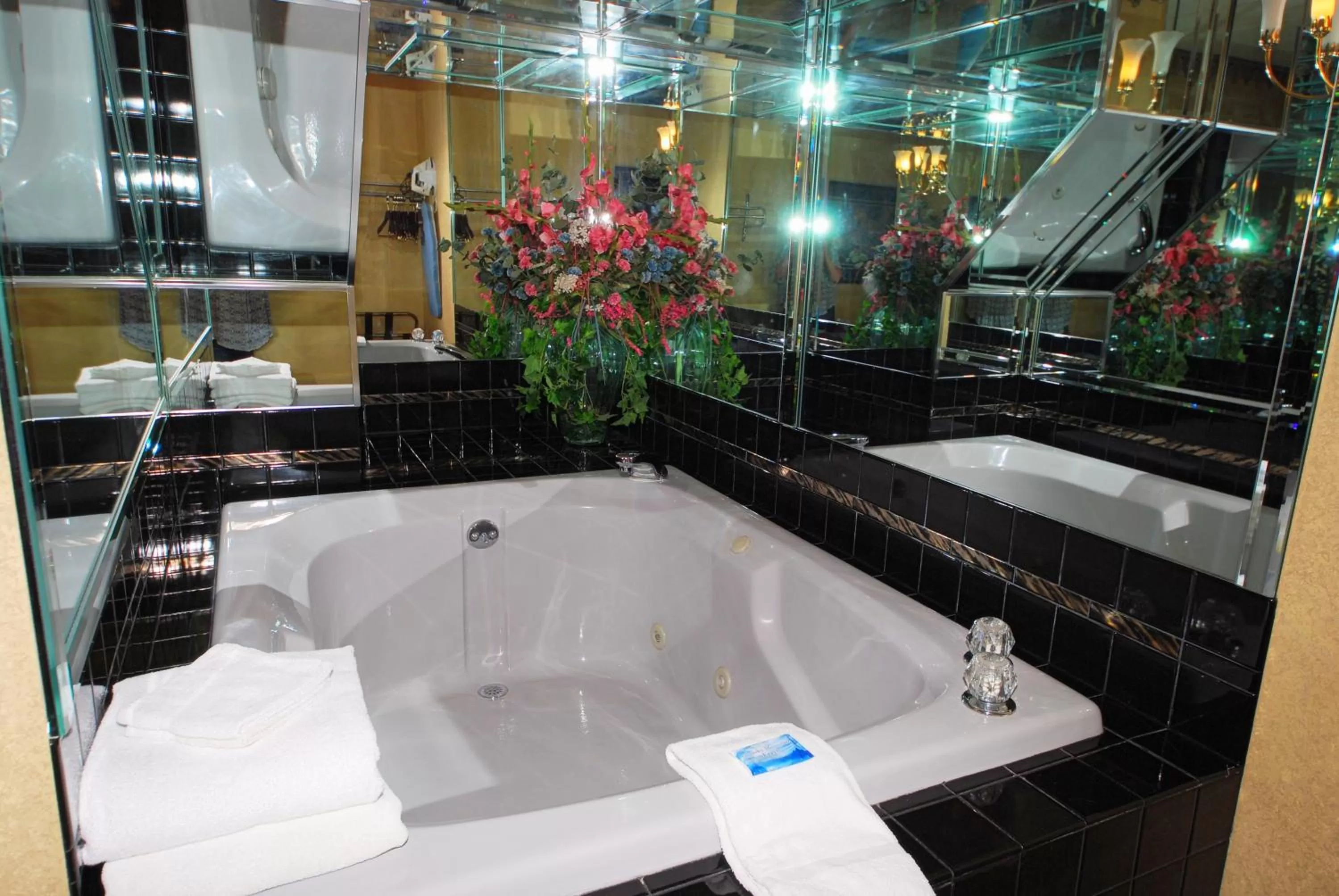 Decorative detail, Bathroom in Rivergate Mountain Lodge