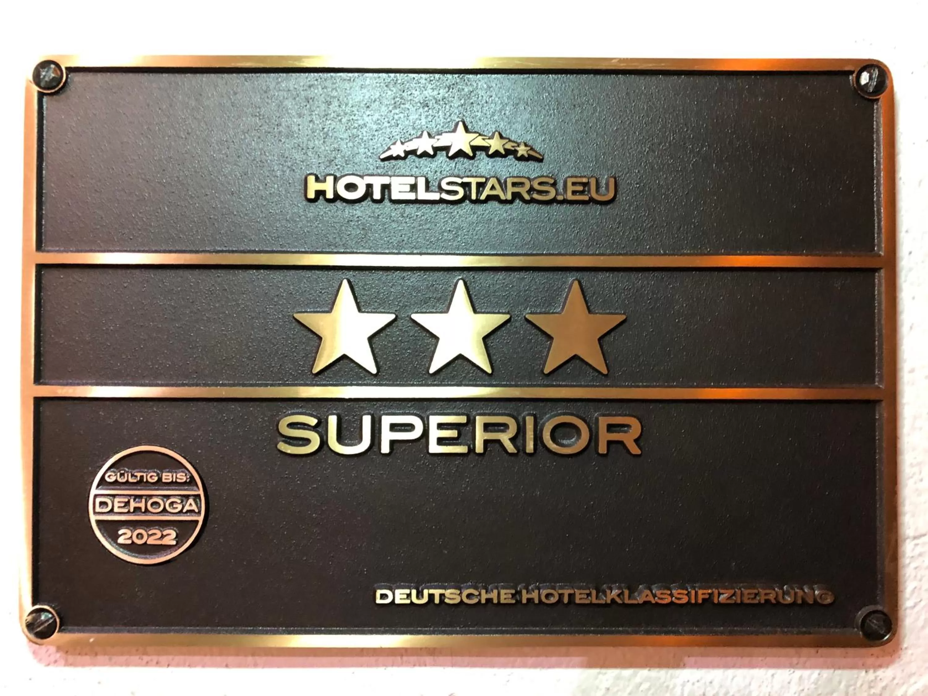 Certificate/Award in Klassik Hotel am Tor