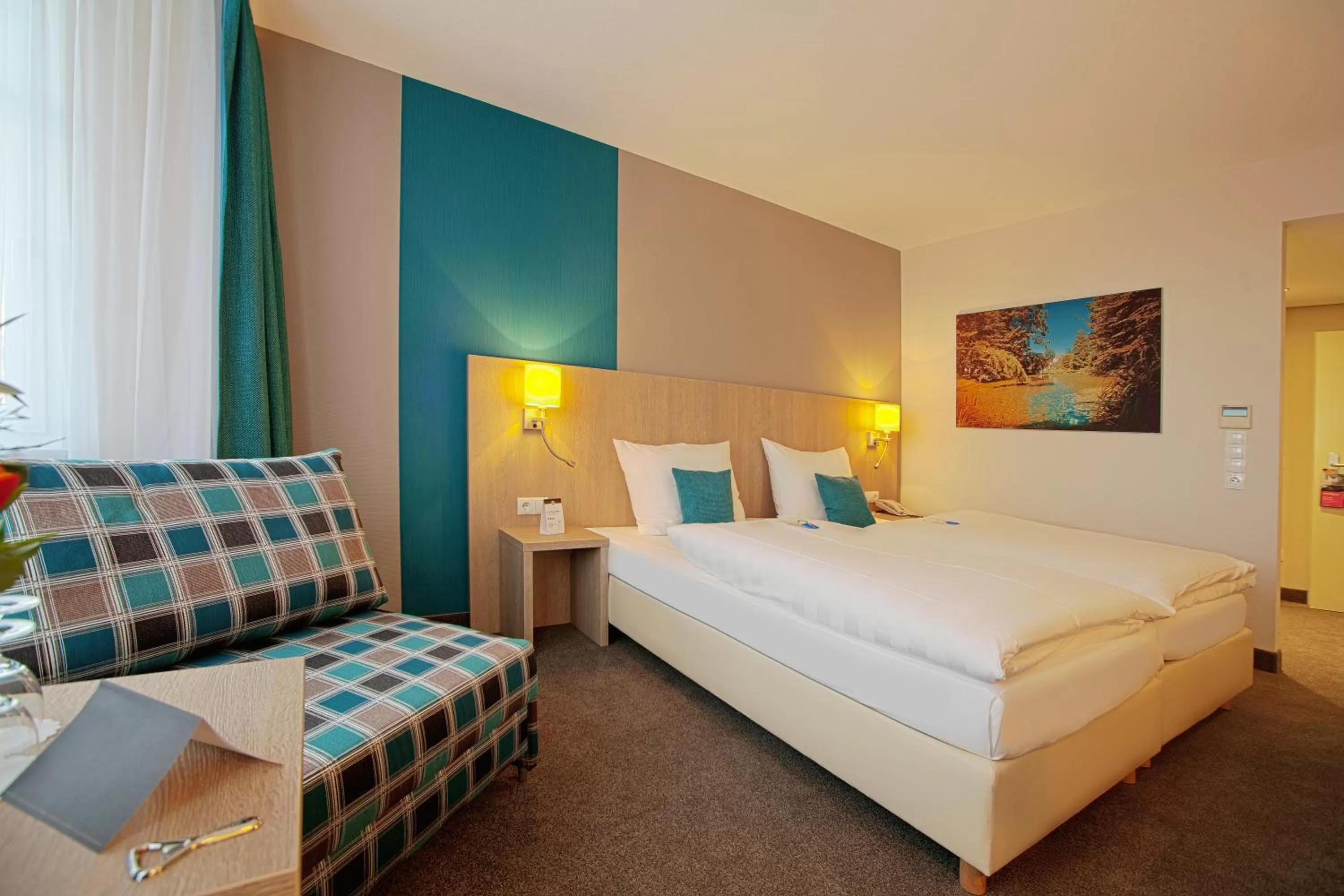 Photo of the whole room, Bed in Best Western Hotel President