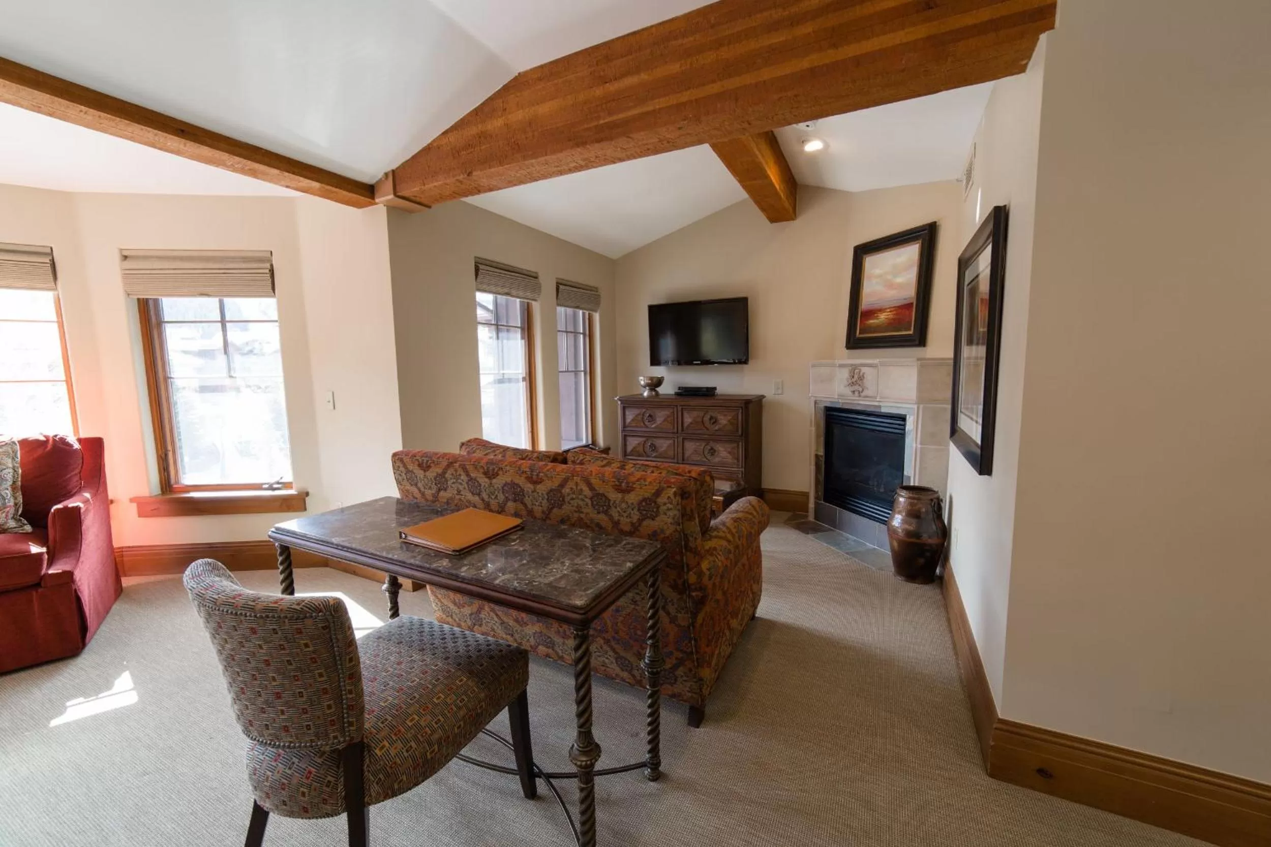 Seating area in The Chateaux Deer Valley