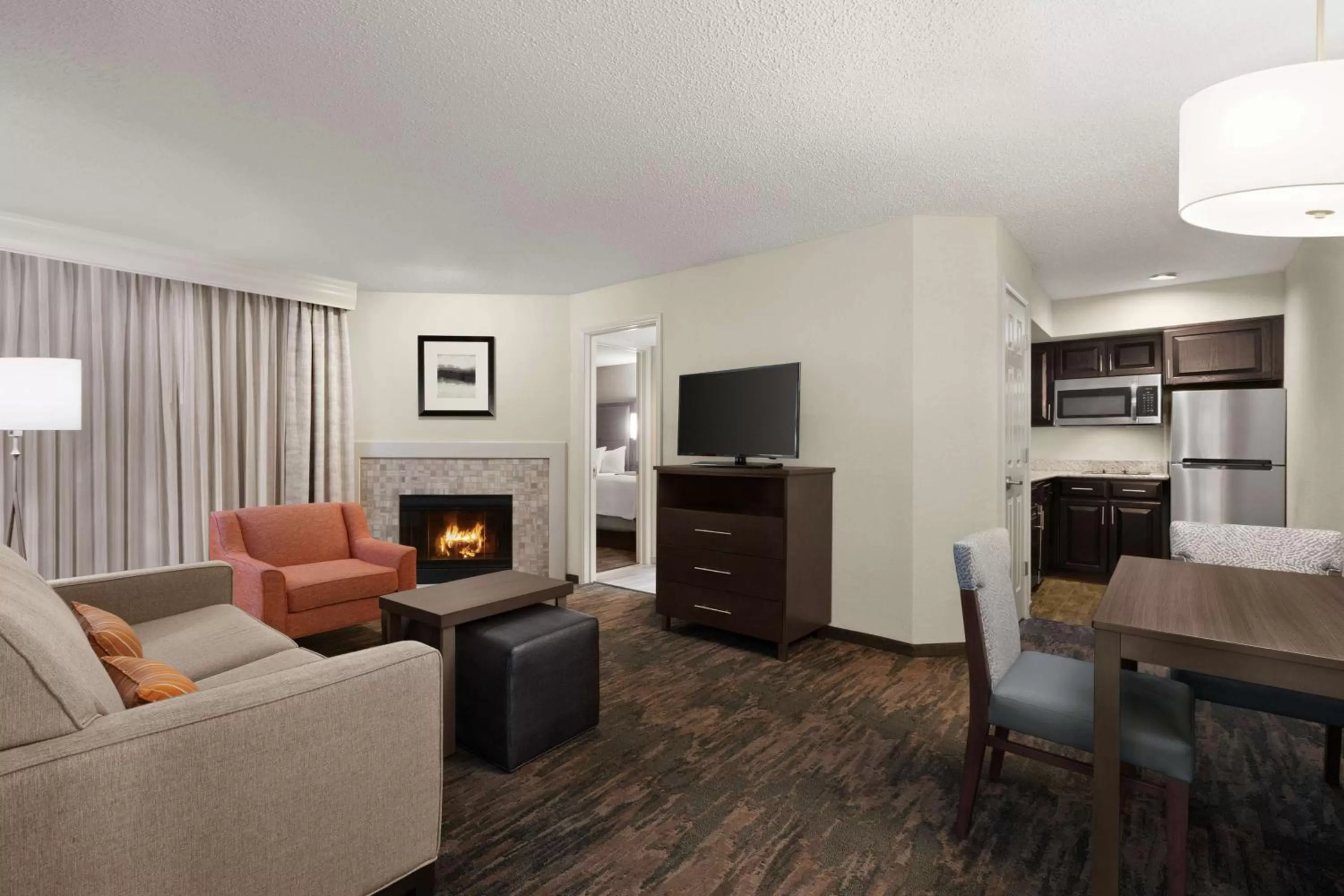Living room in Addison Suites