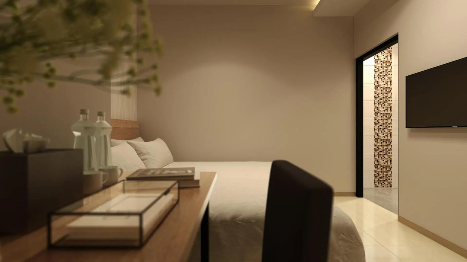 Bed in The Square Hotel