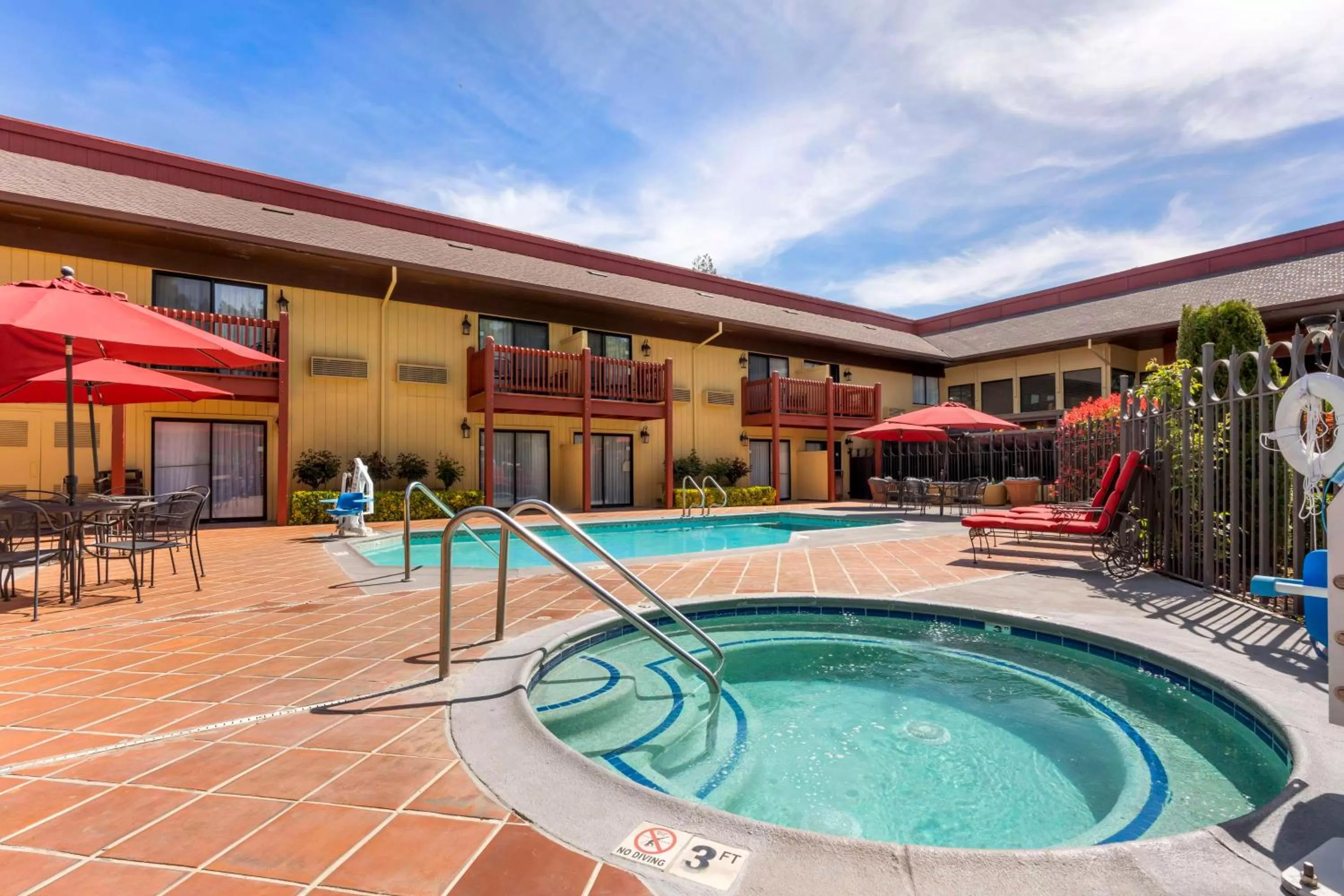 Pool view in Best Western Plus Placerville Inn