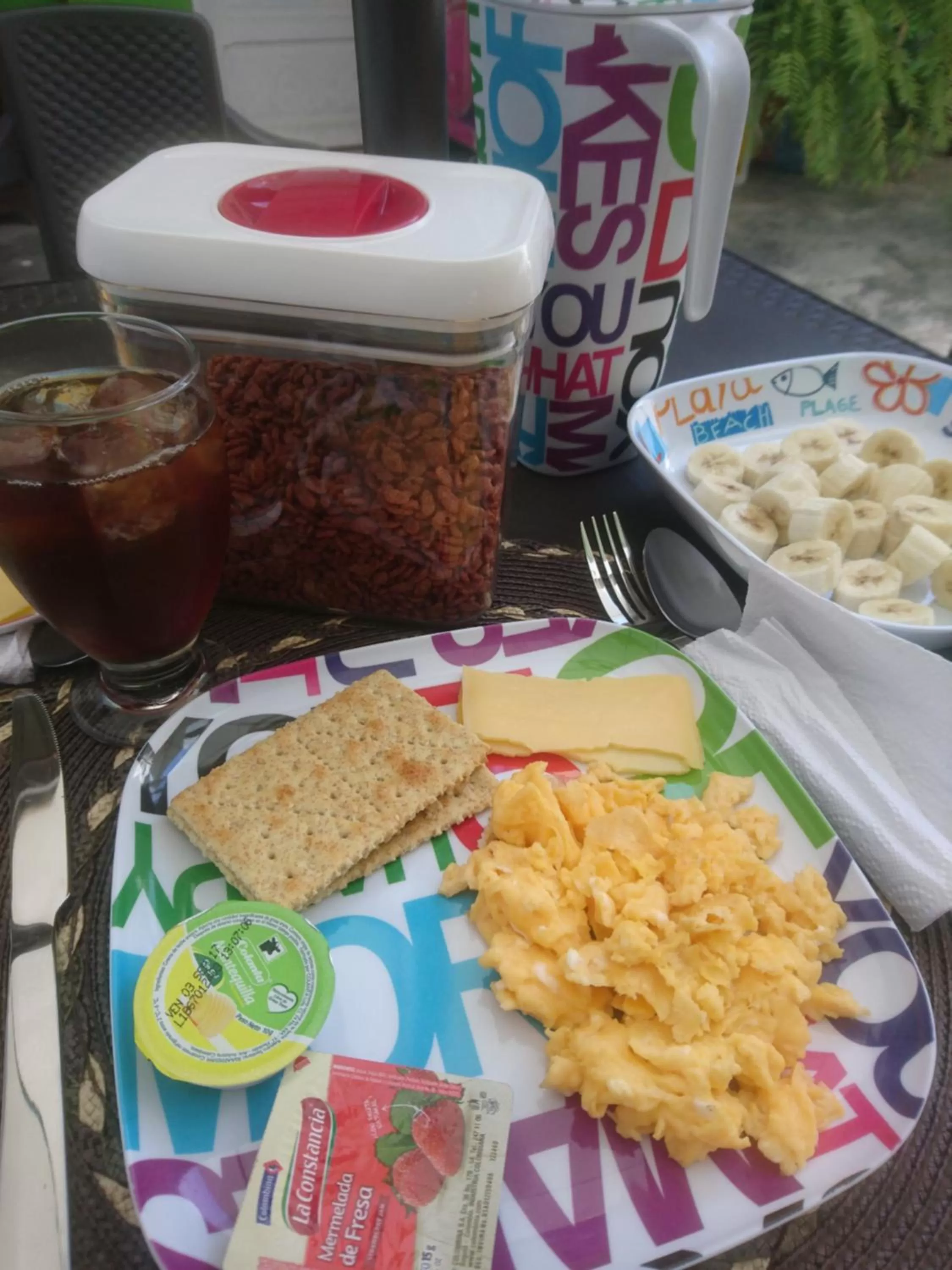 Breakfast in Hostal Paraiso Tayrona