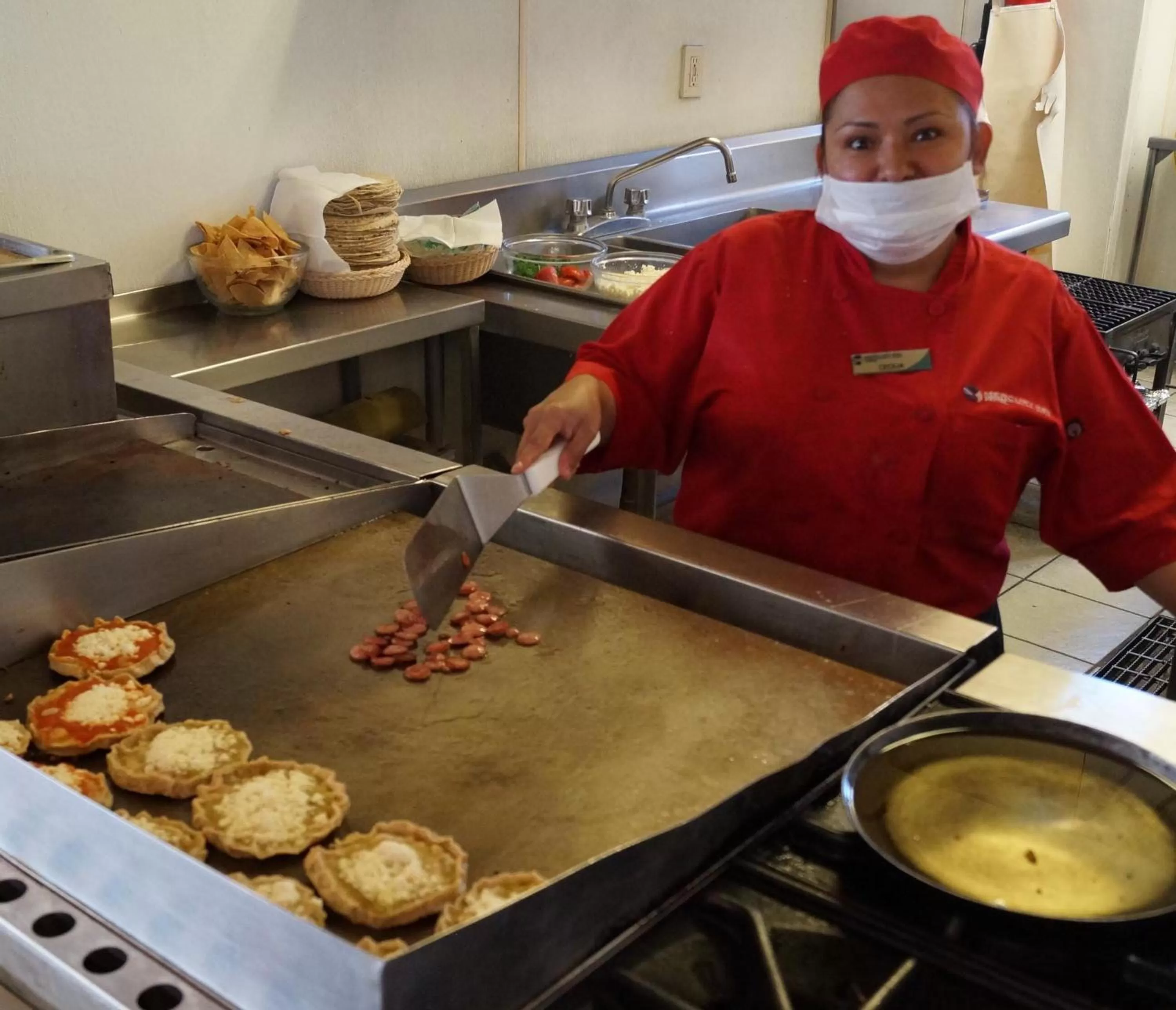 Kitchen or kitchenette in Hotel Mercury Inn