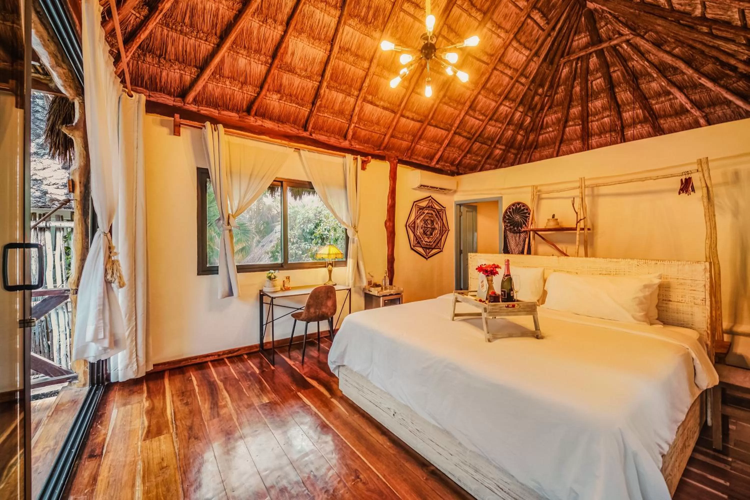 View (from property/room), Bed in Hotelito Azul