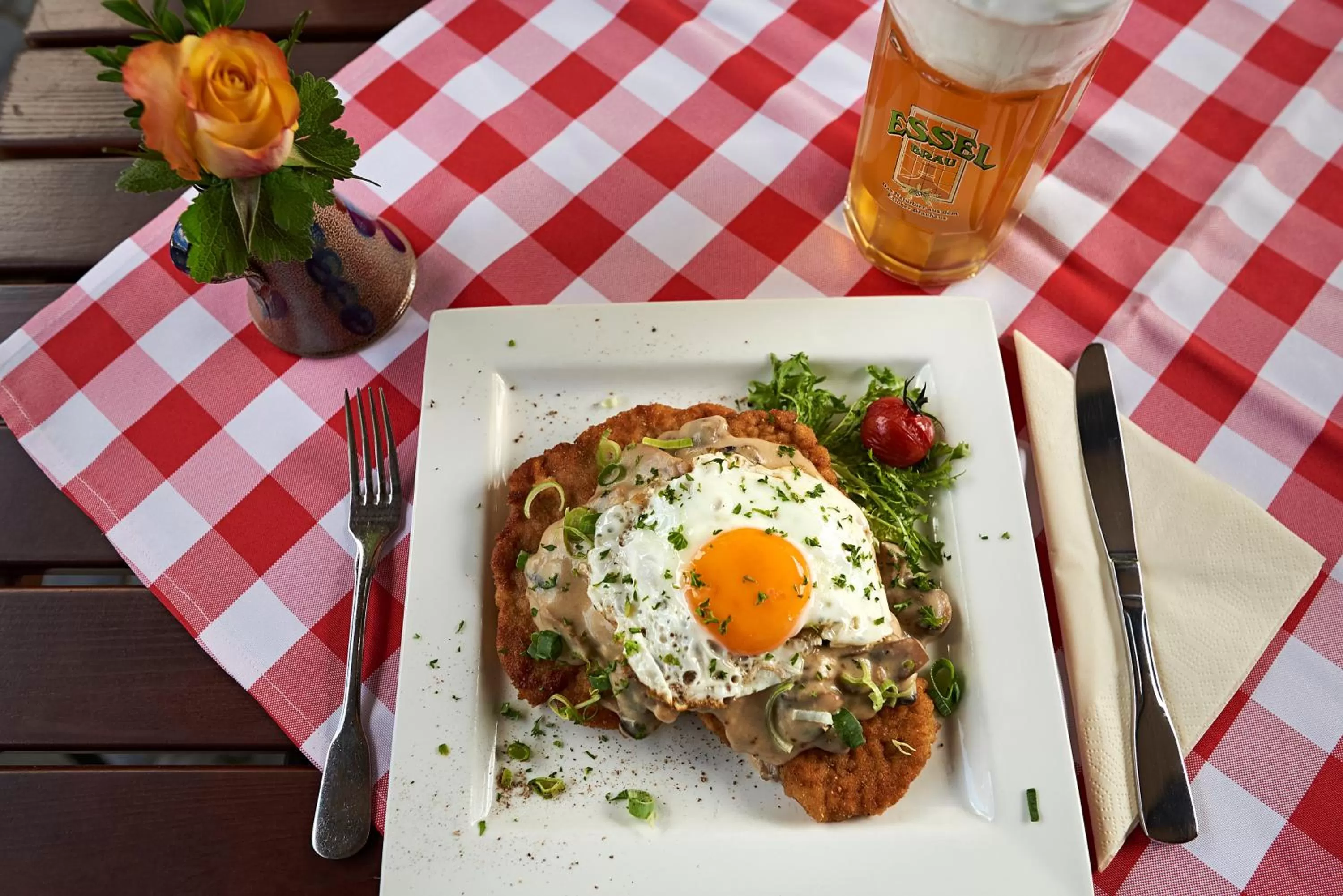 Food close-up in Esloher Brauhaus