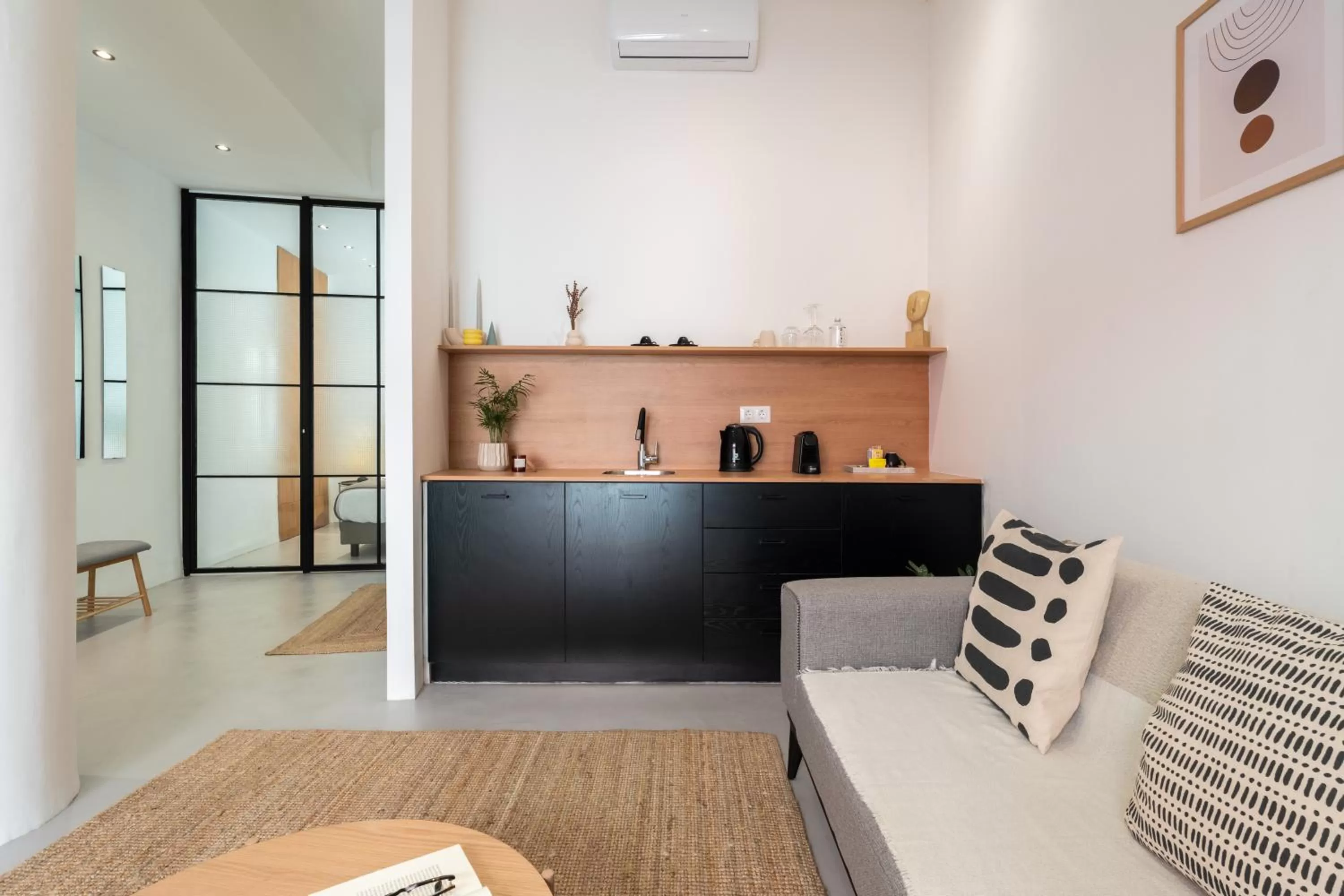 Living room in Play Psyri Athens a member of Brown Hotels