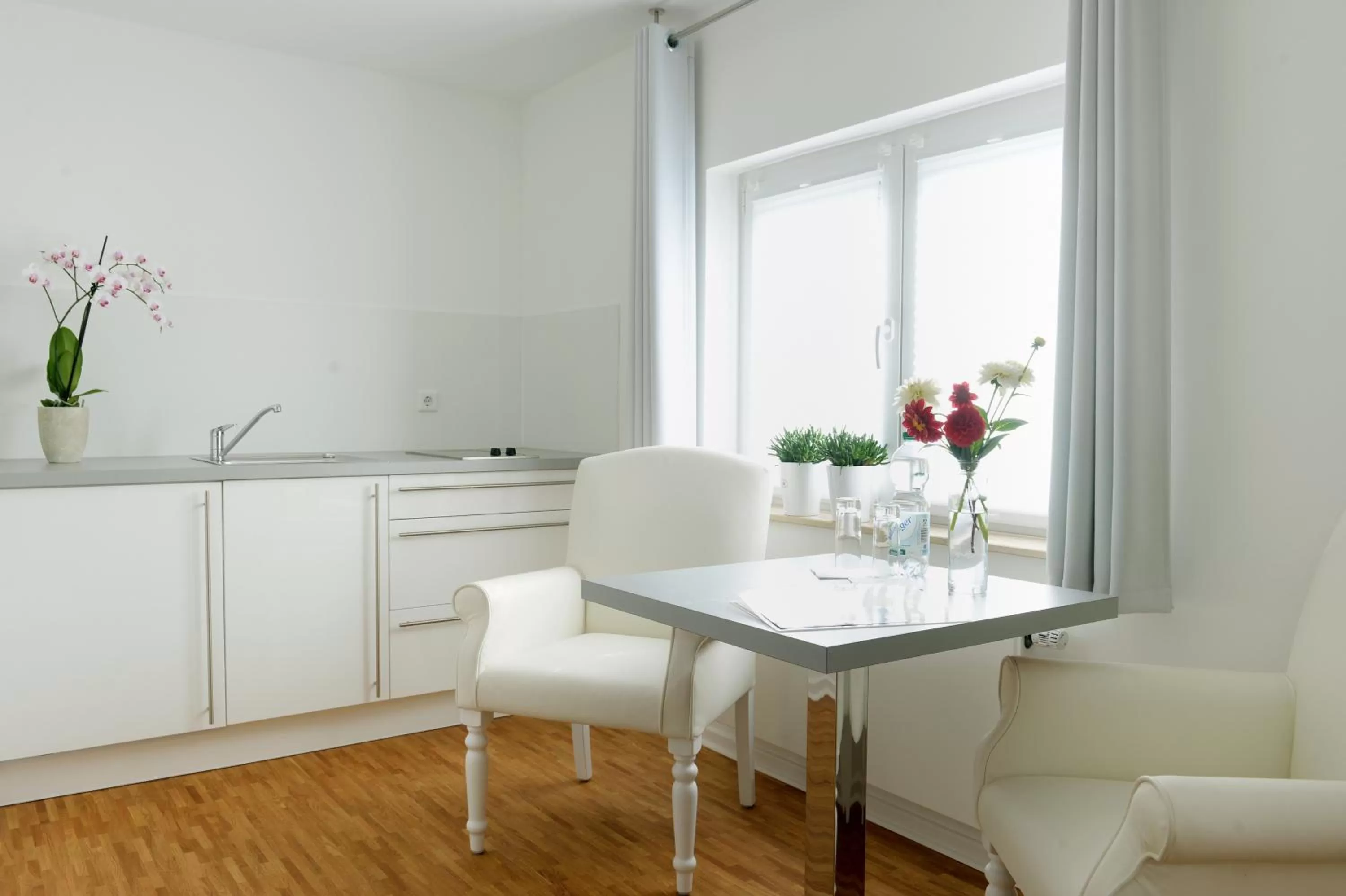 Kitchen or kitchenette in Bed & Breakfast Meerbusch