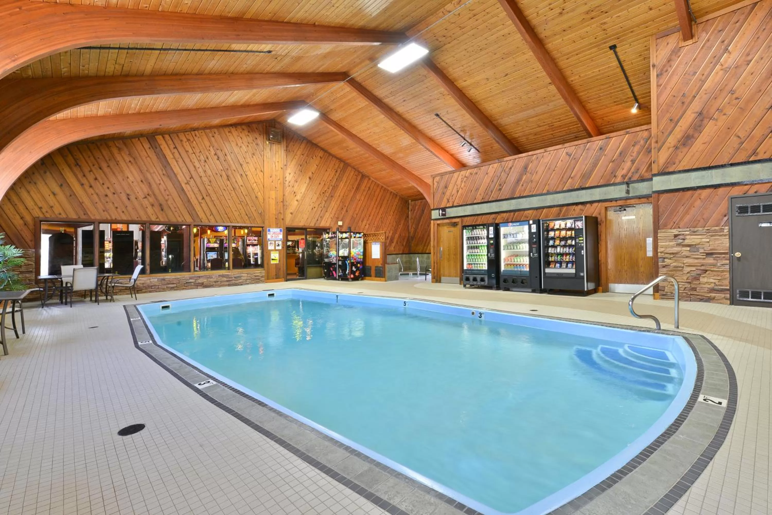 Swimming pool in Super 8 by Wyndham Deadwood Black Hills Area