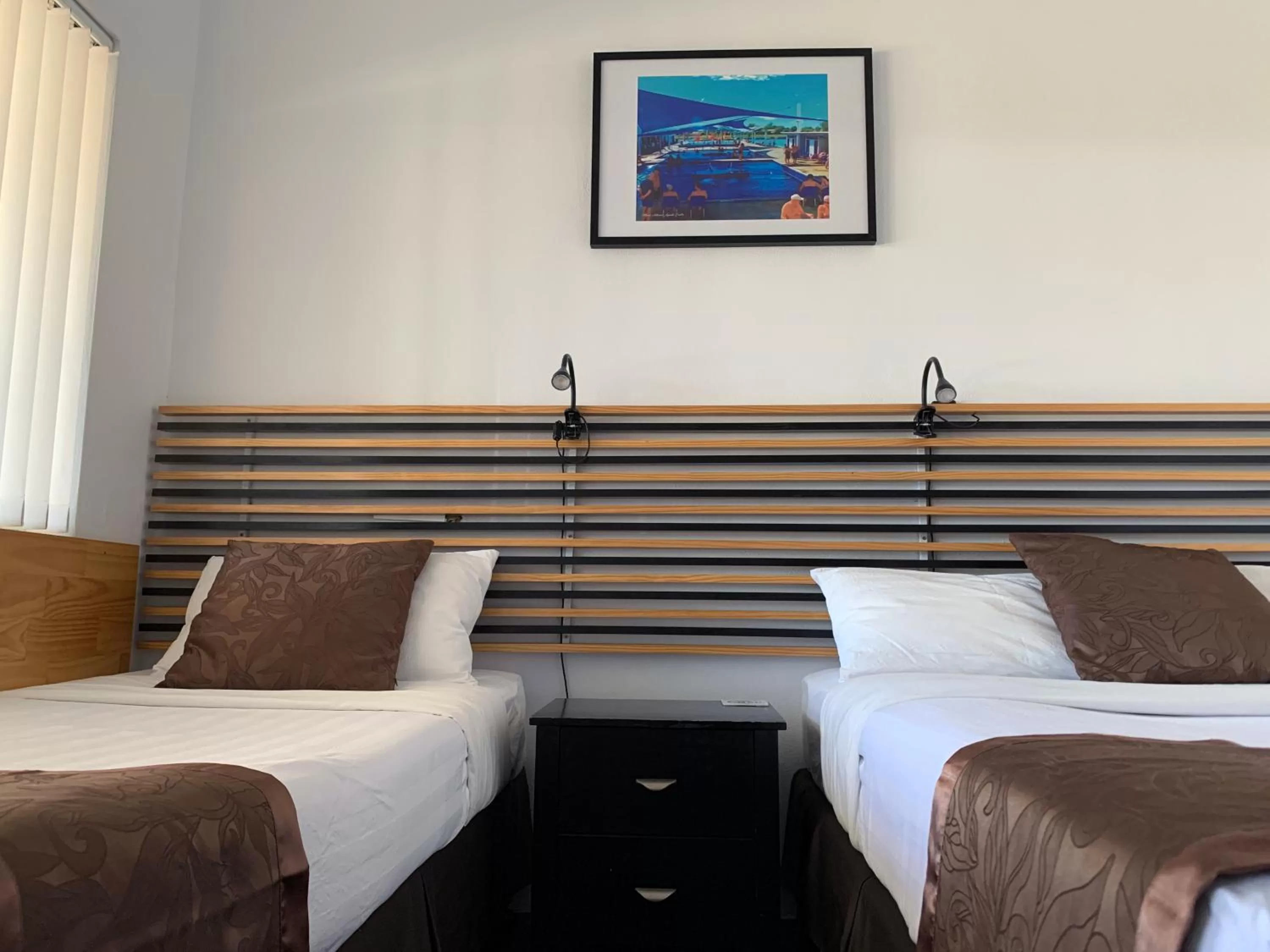 Bedroom, Bed in Baths Motel Moree