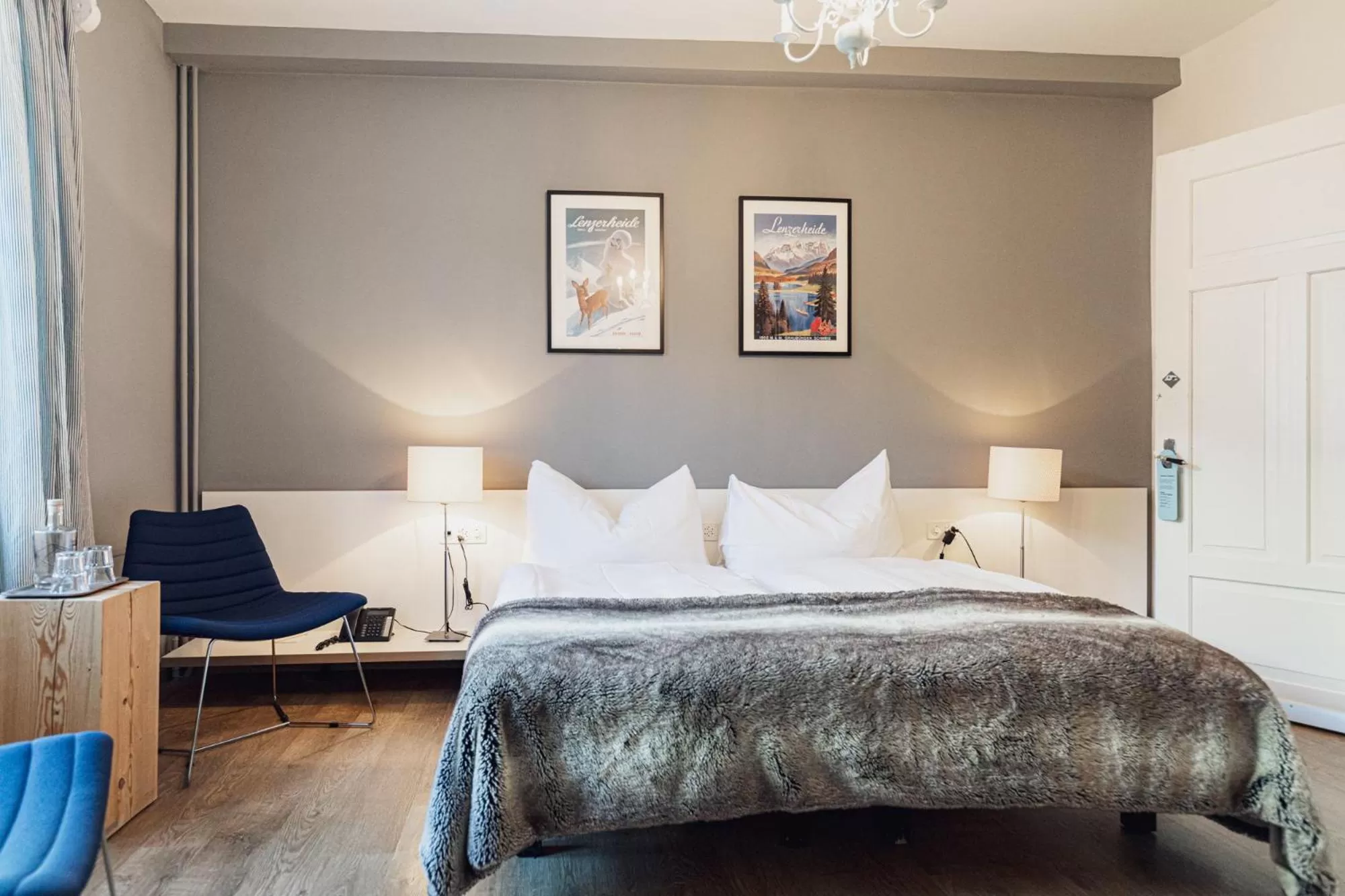 Bedroom, Bed in Kurhaus Lenzerheide