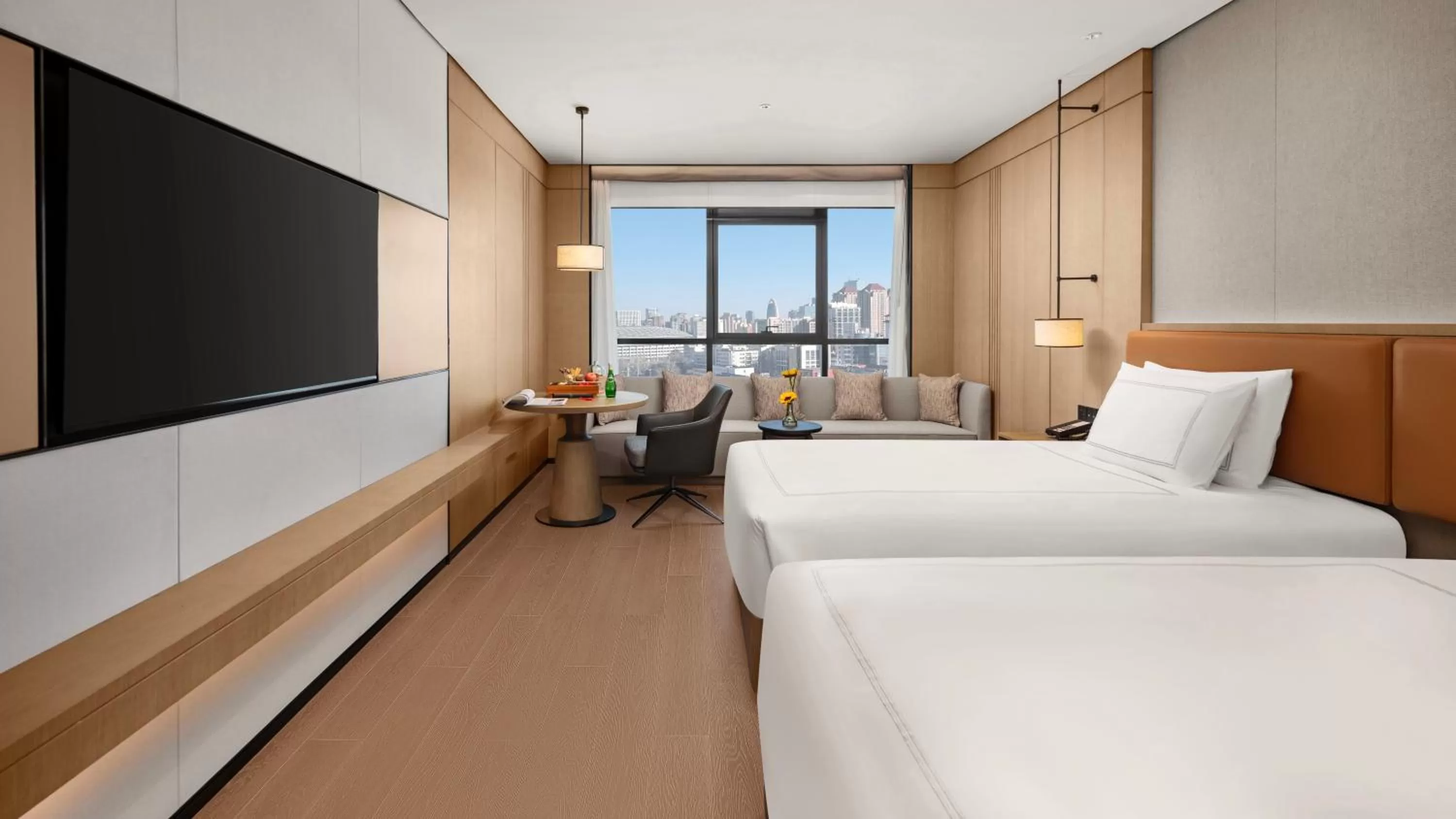 Photo of the whole room, Bed in Swissotel Beijing Hong Kong Macau Center