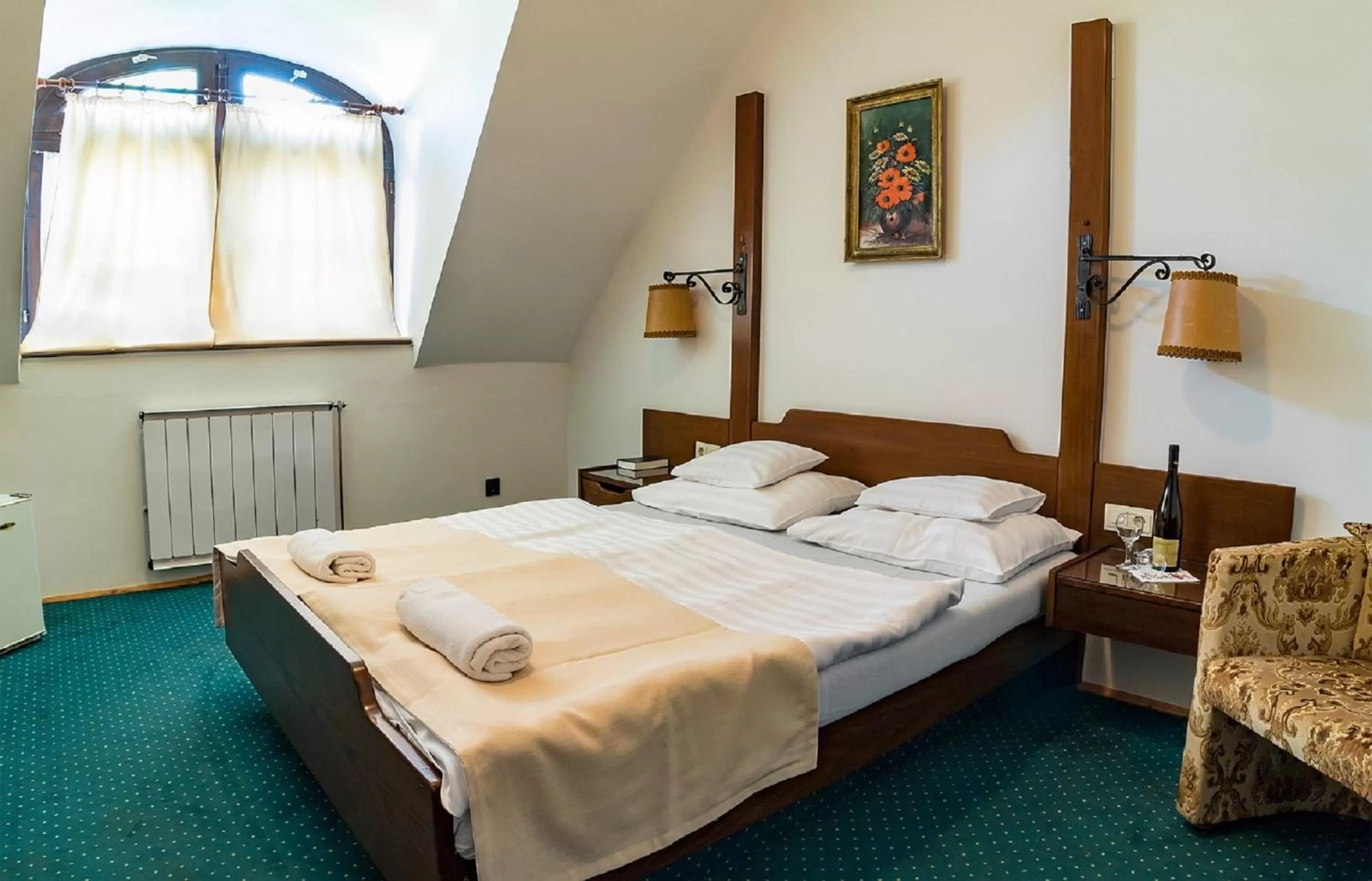 Photo of the whole room, Bed in Gasthof Laci Betyár