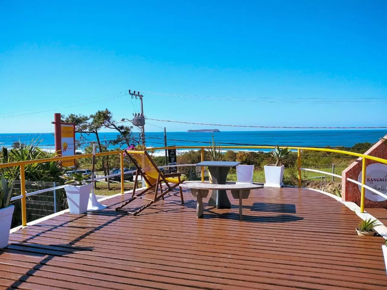 Sea view in Pousada Bangalôs Da Mole - Florianópolis