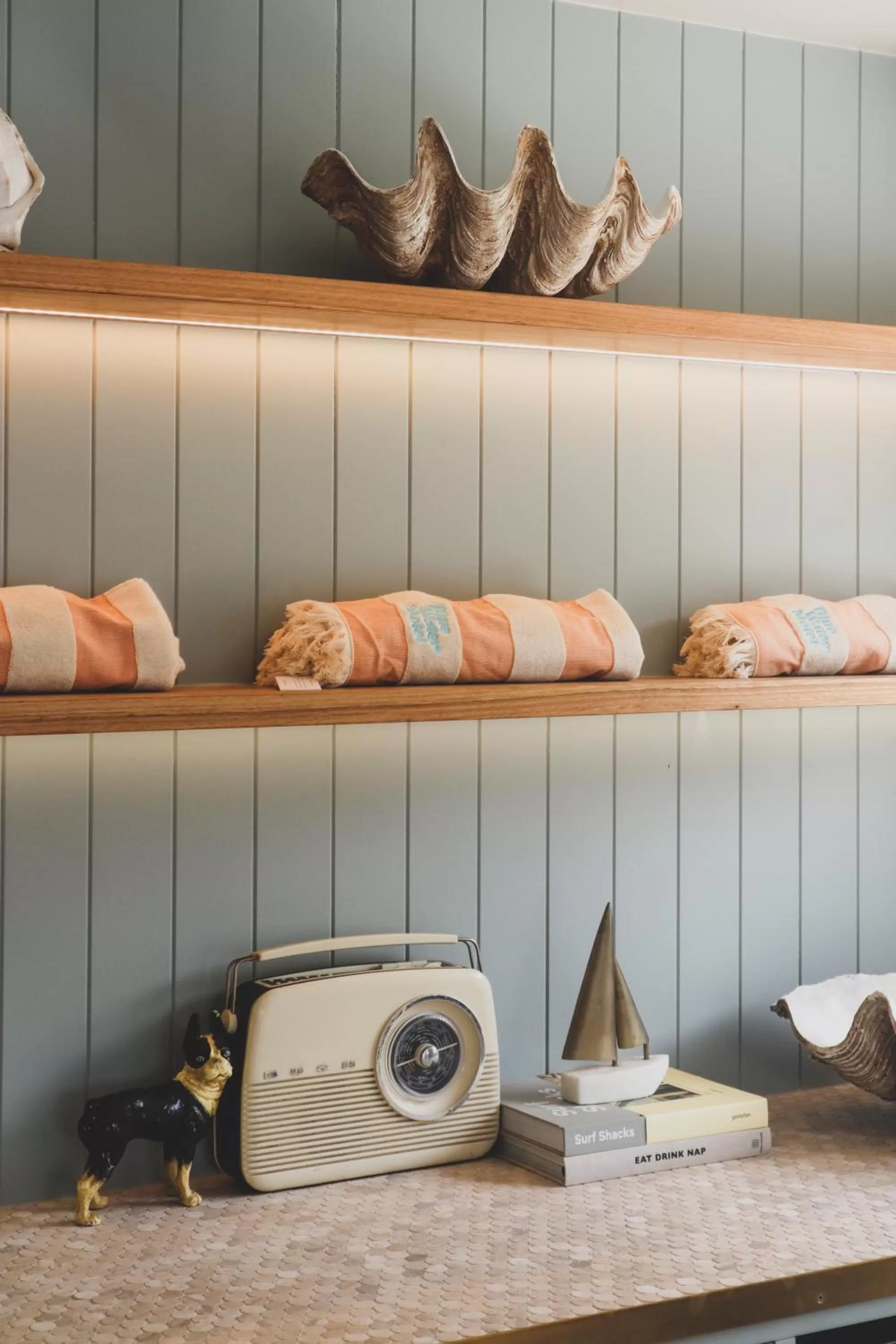 Lobby or reception in The Blue Water Motel