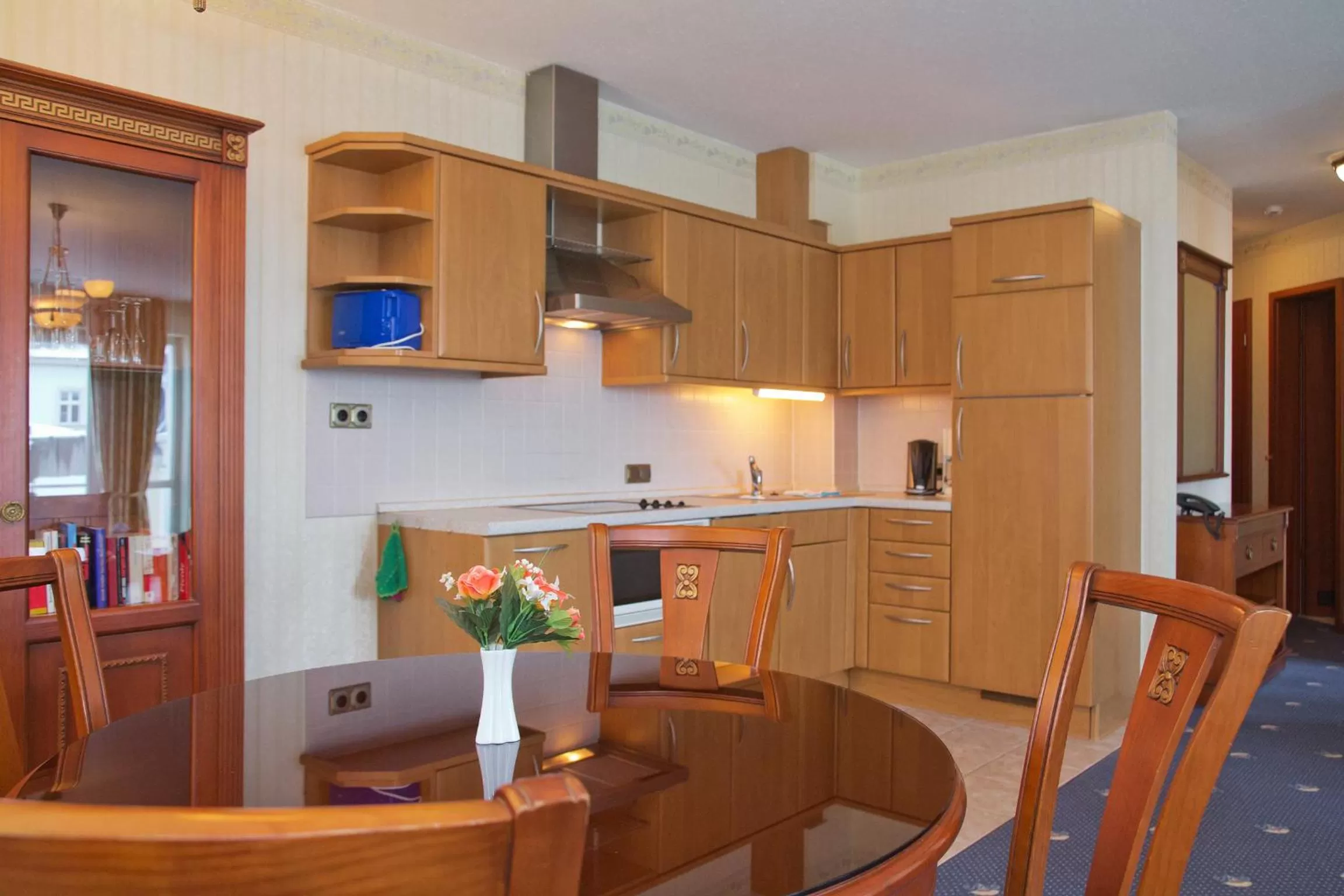 Kitchen or kitchenette in SEETELHOTEL Ostseeresidenz Ahlbeck