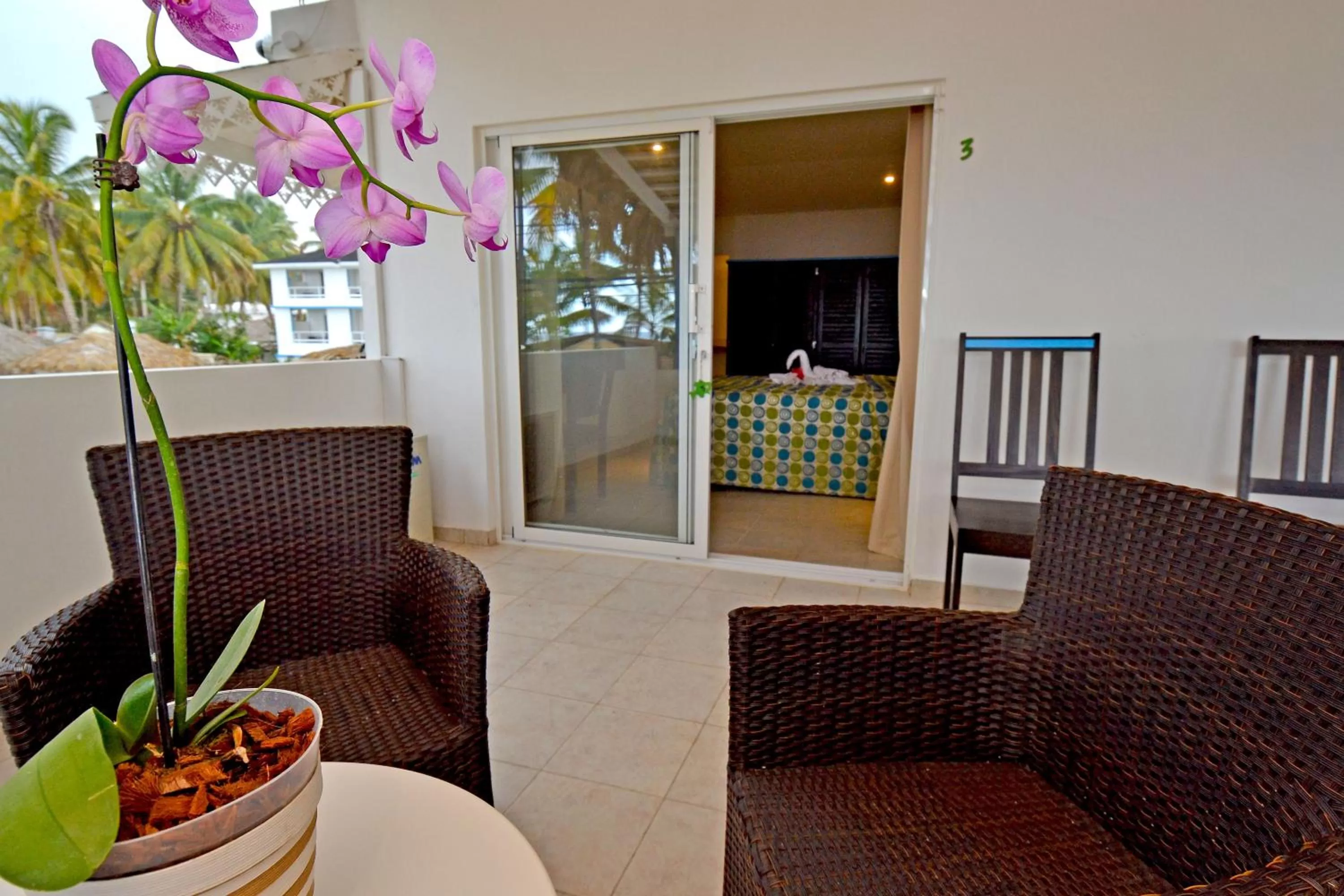 Bed in Costarena Beach Hotel