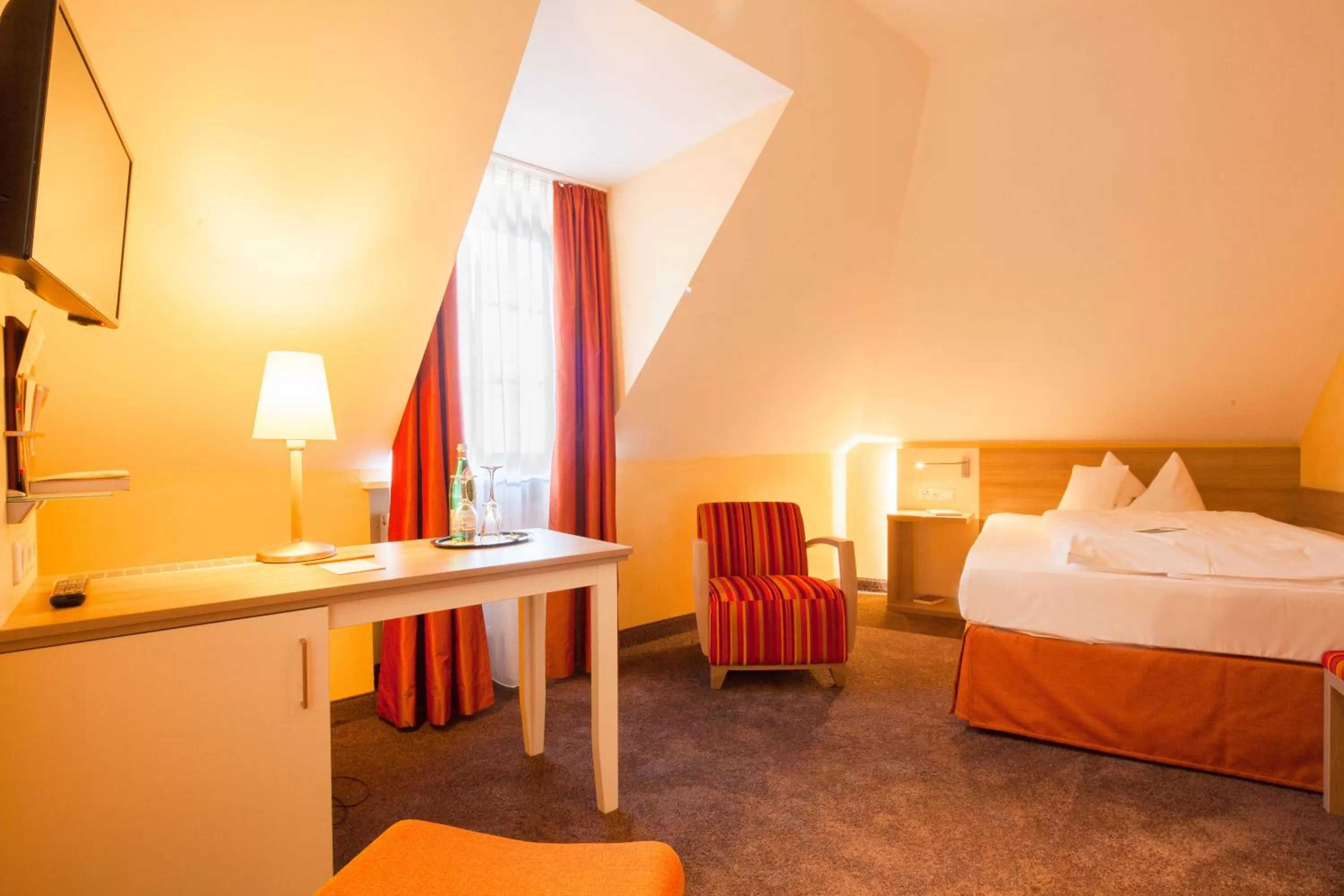 Photo of the whole room, Bed in DORMERO Hotel Coburg