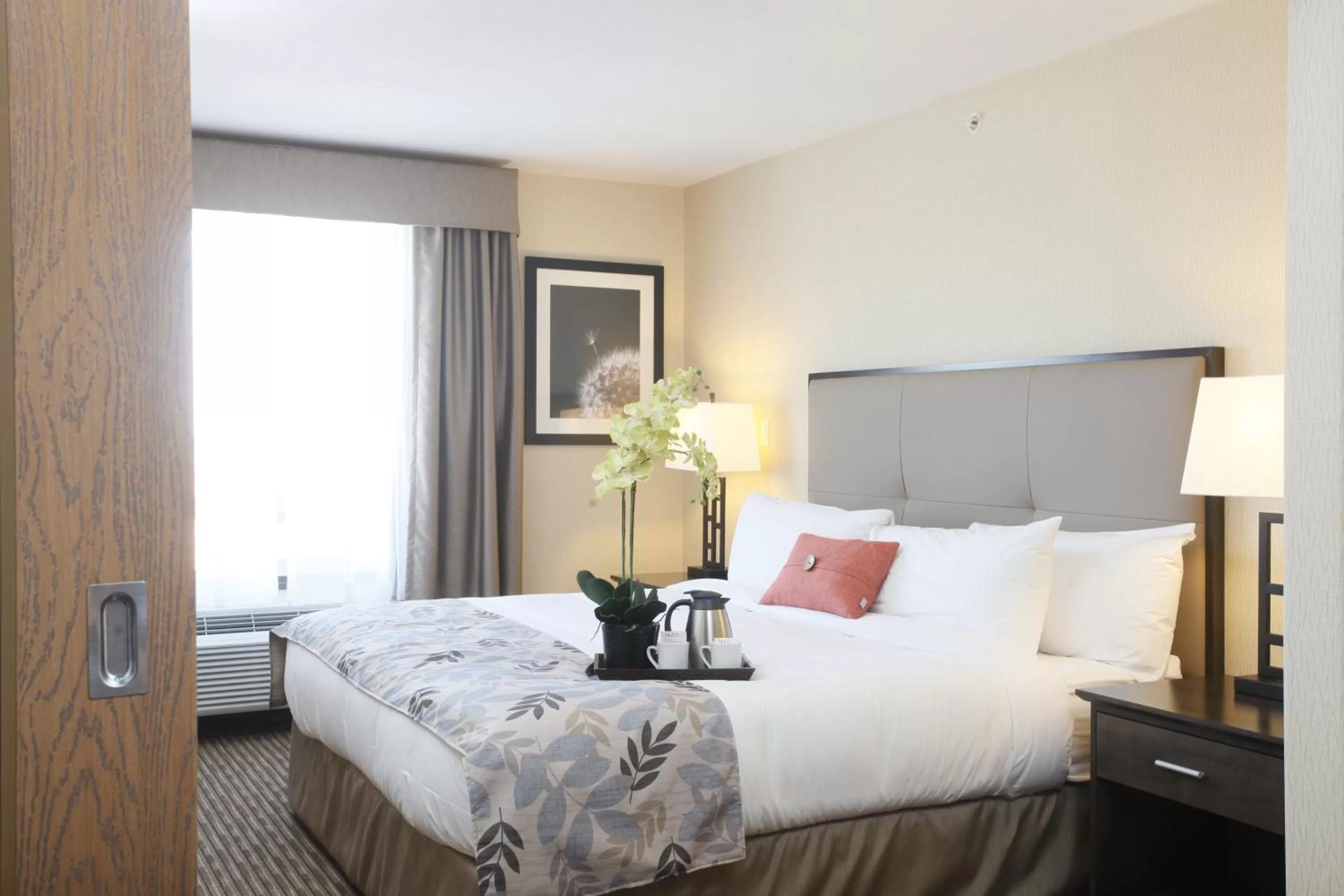 Bed in Pomeroy Inn & Suites at Olds College