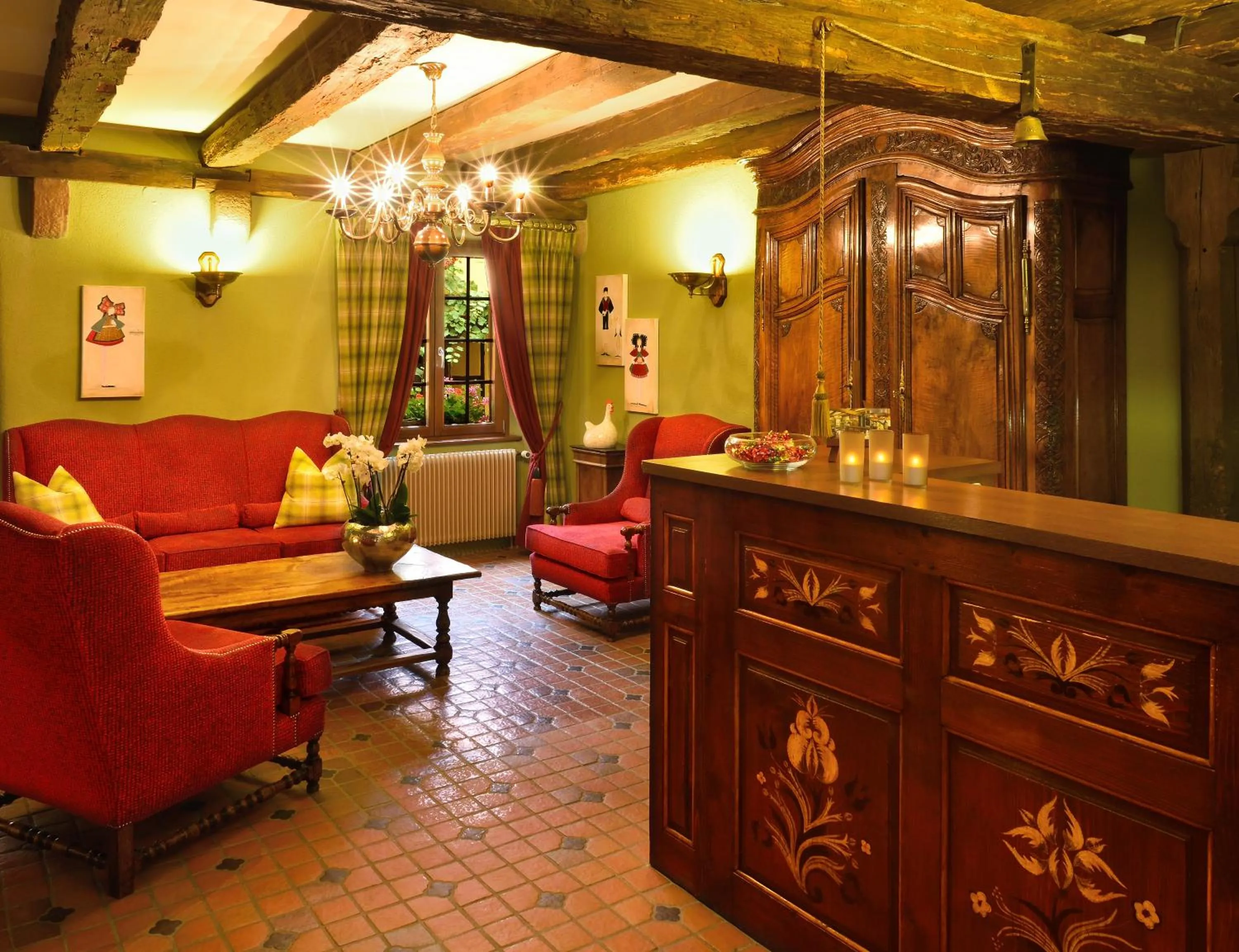 Lobby or reception in L'Abbaye d'Alspach