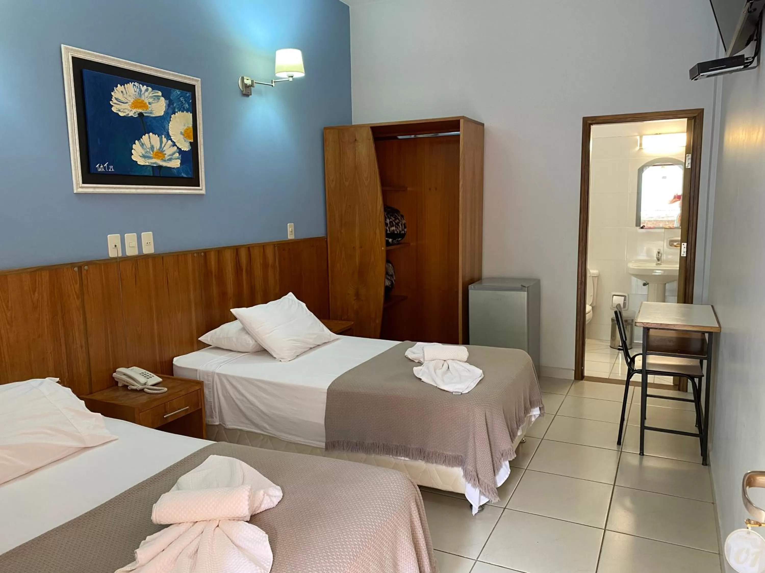 Bed in Terwindt Hotel