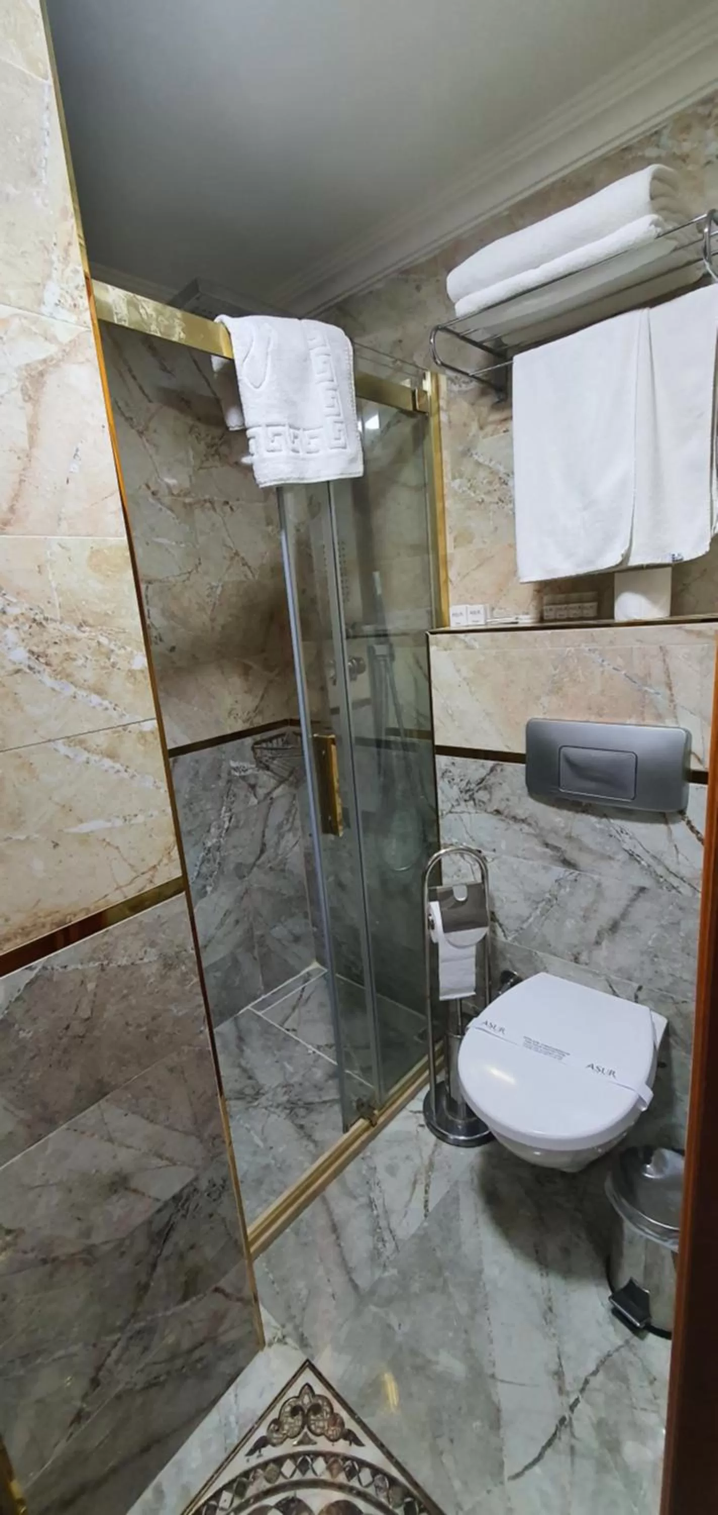 Shower in Asur Hotel