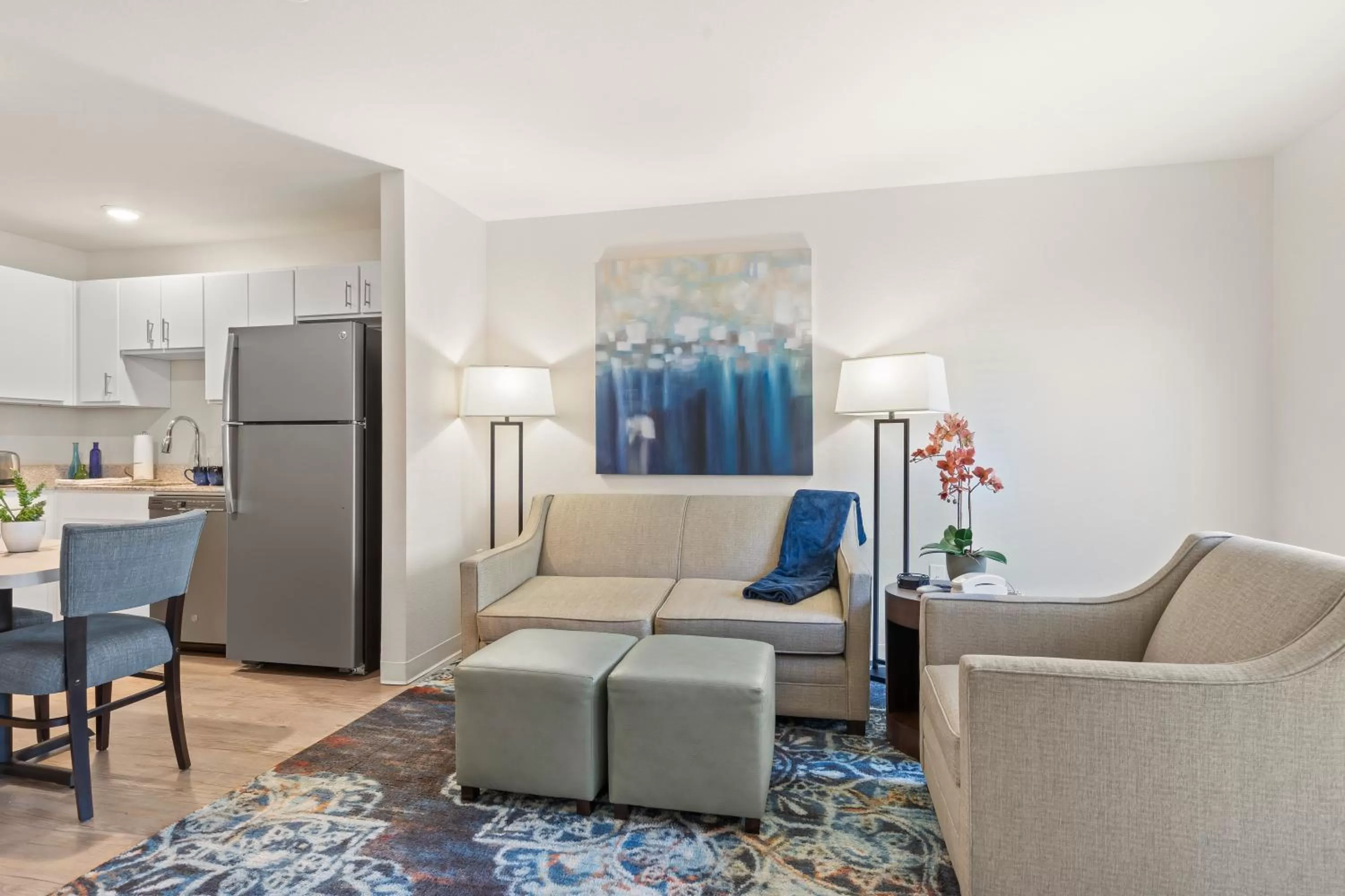 Living room in WaterWalk Extended Stay by Wyndham Kansas City - Overland Pk