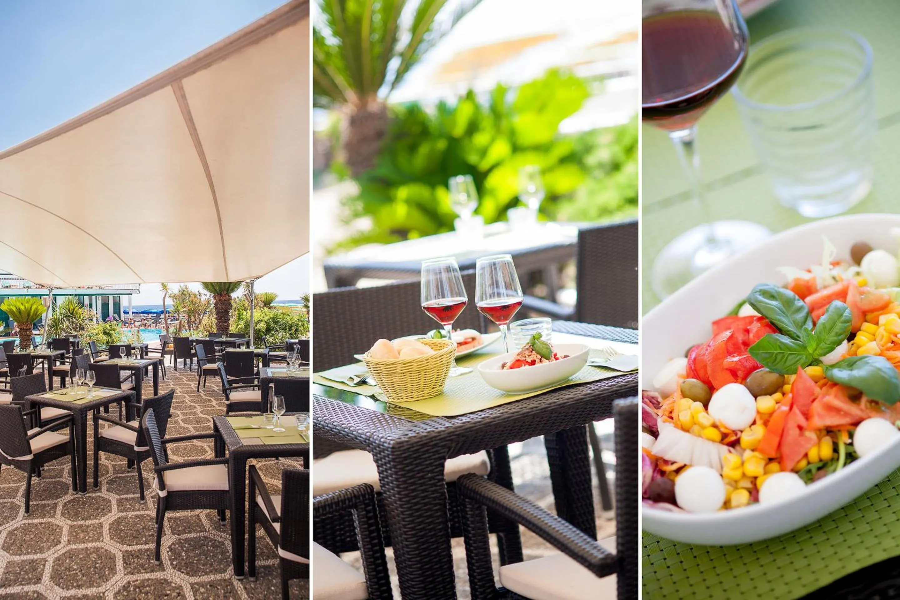 Patio in Hotel Gabriella