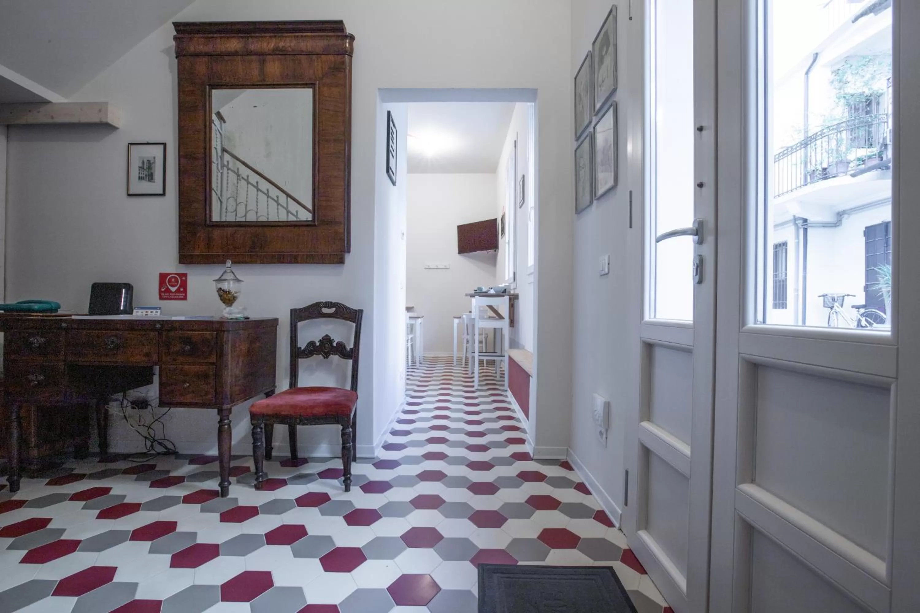 Lobby or reception in b&b Casa Livia