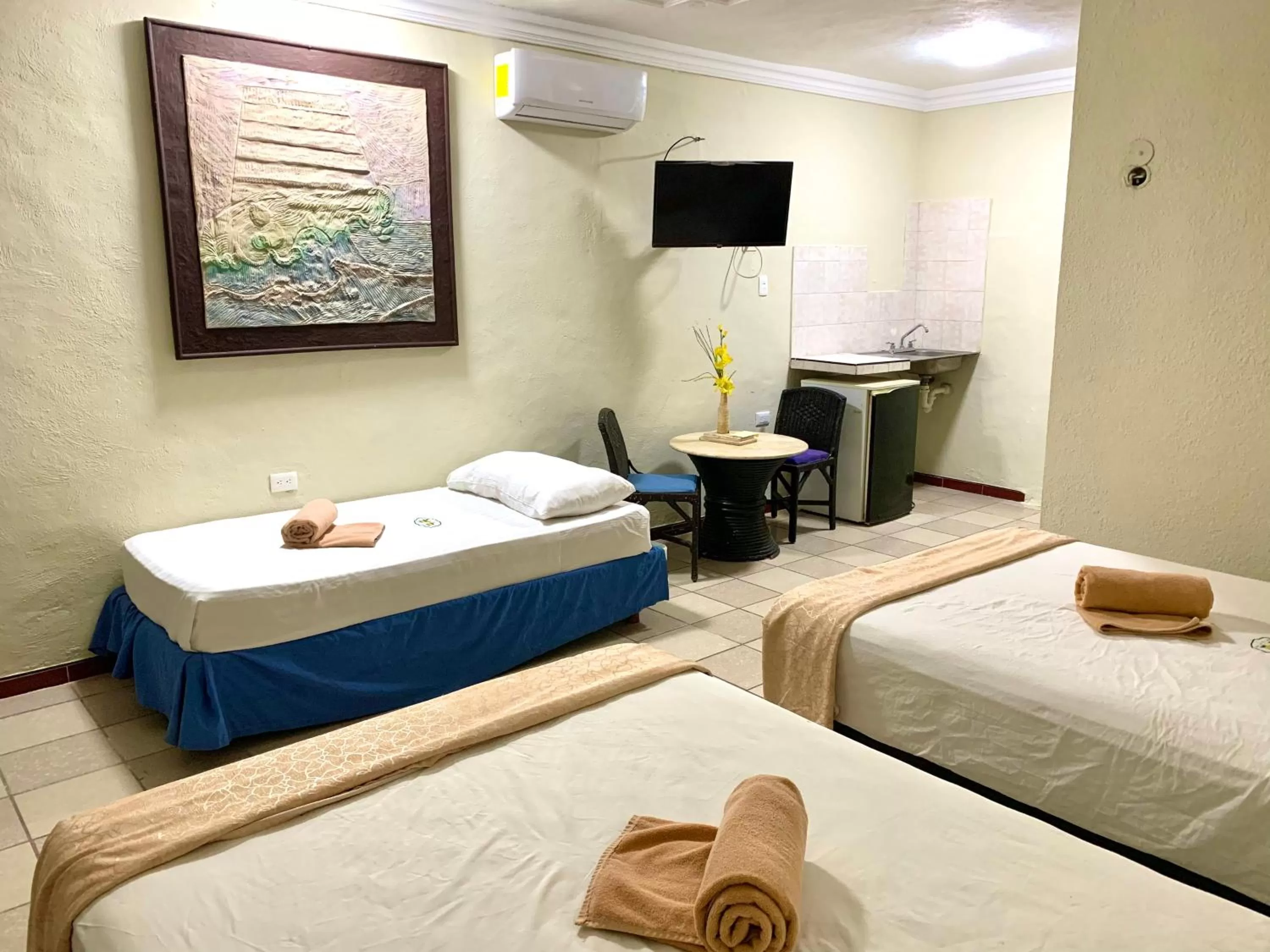 Bed in Hotel Green River