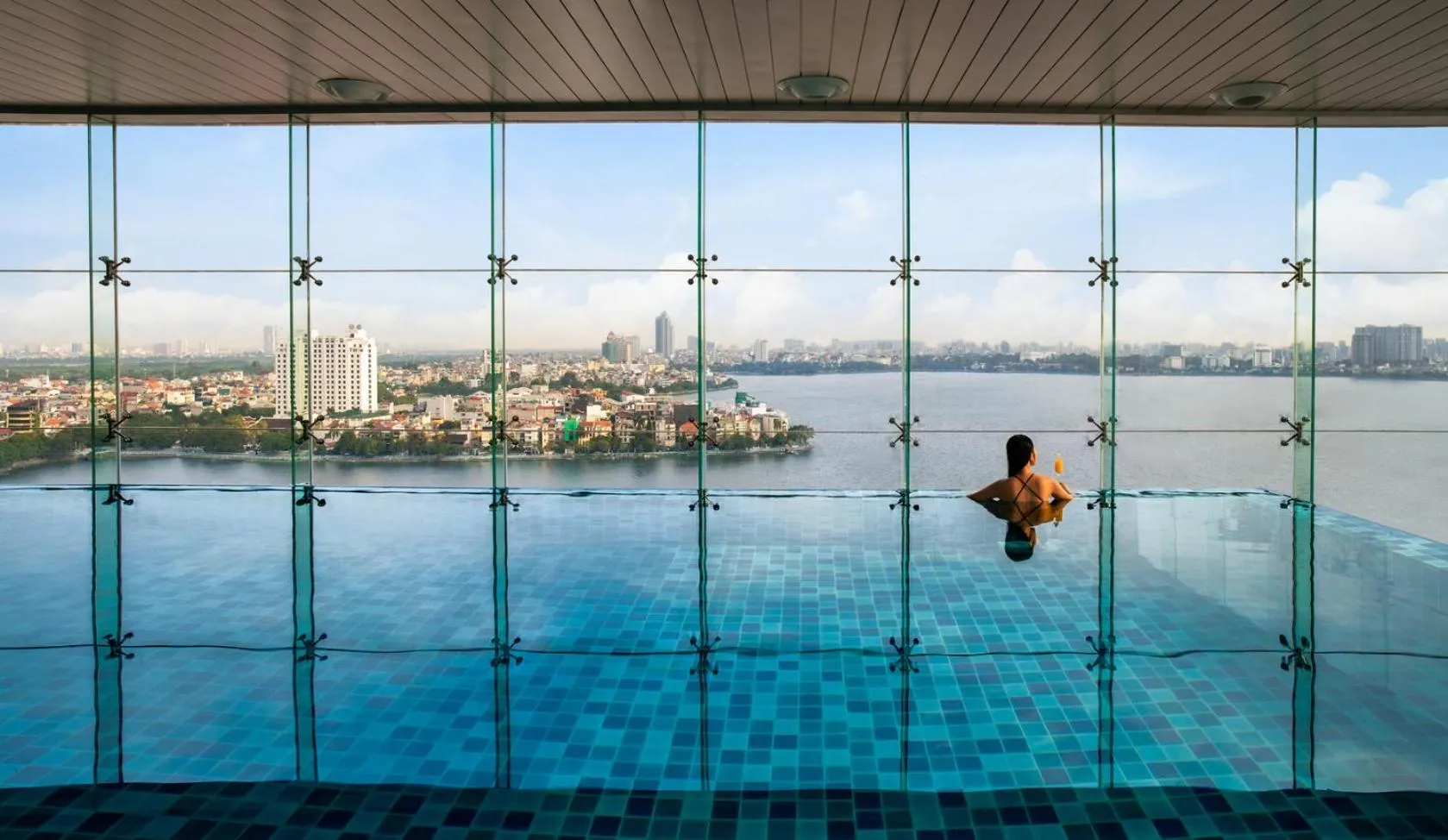 Swimming pool in Oakwood Residence Hanoi