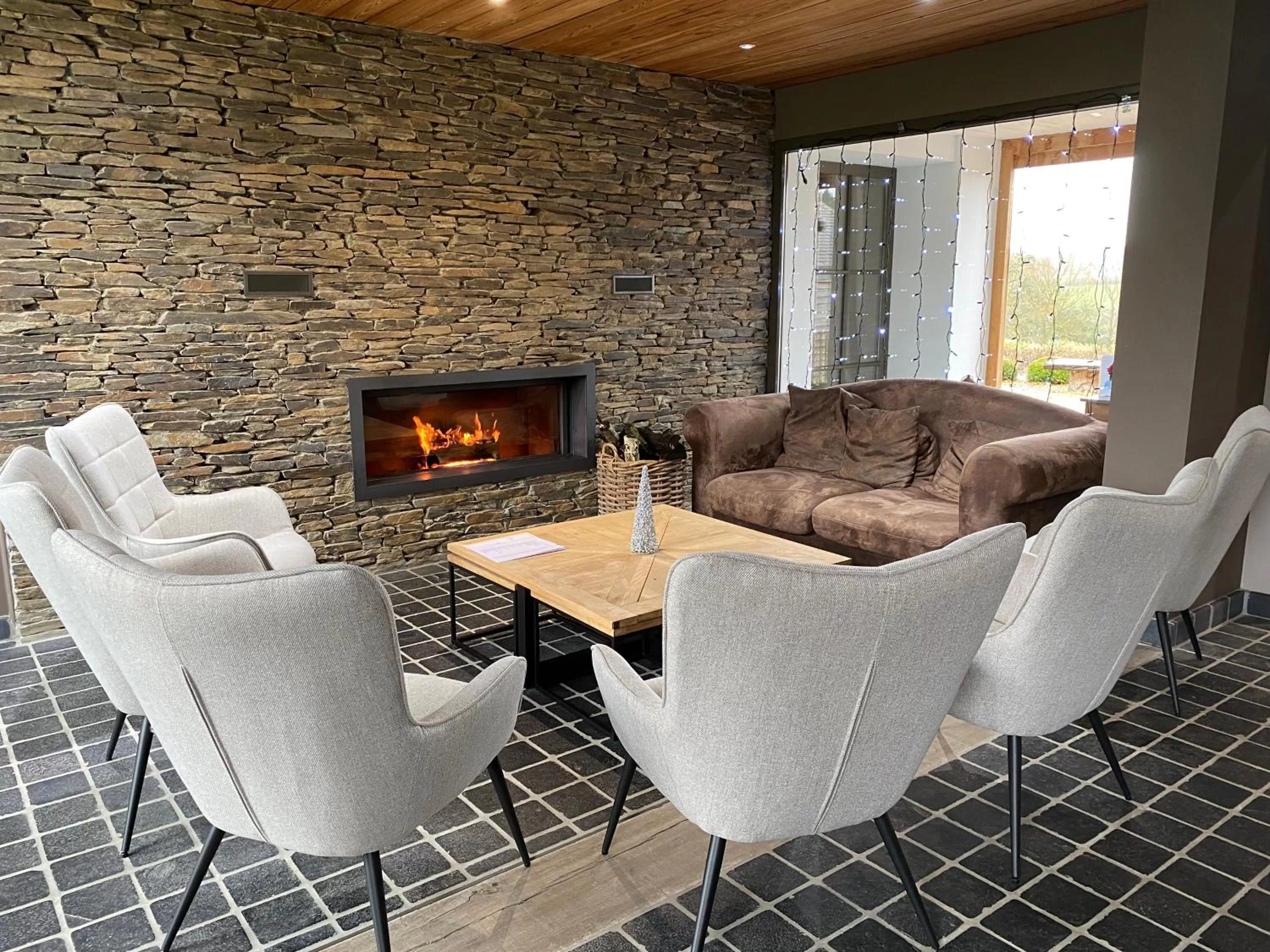 Living room in B&B Le Briquemont