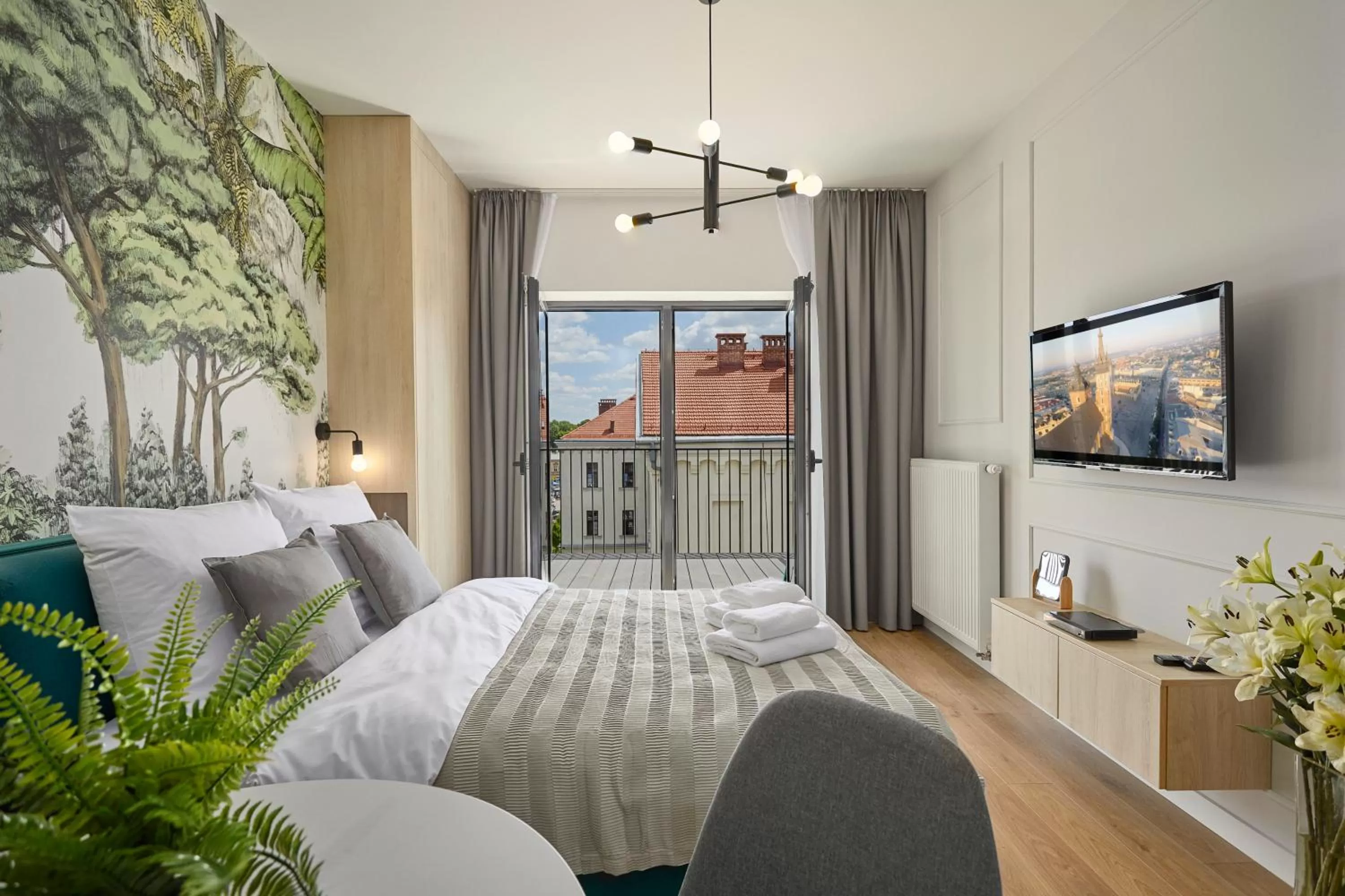 TV and multimedia, Bed in RAJSKA 3 by PI Apartments