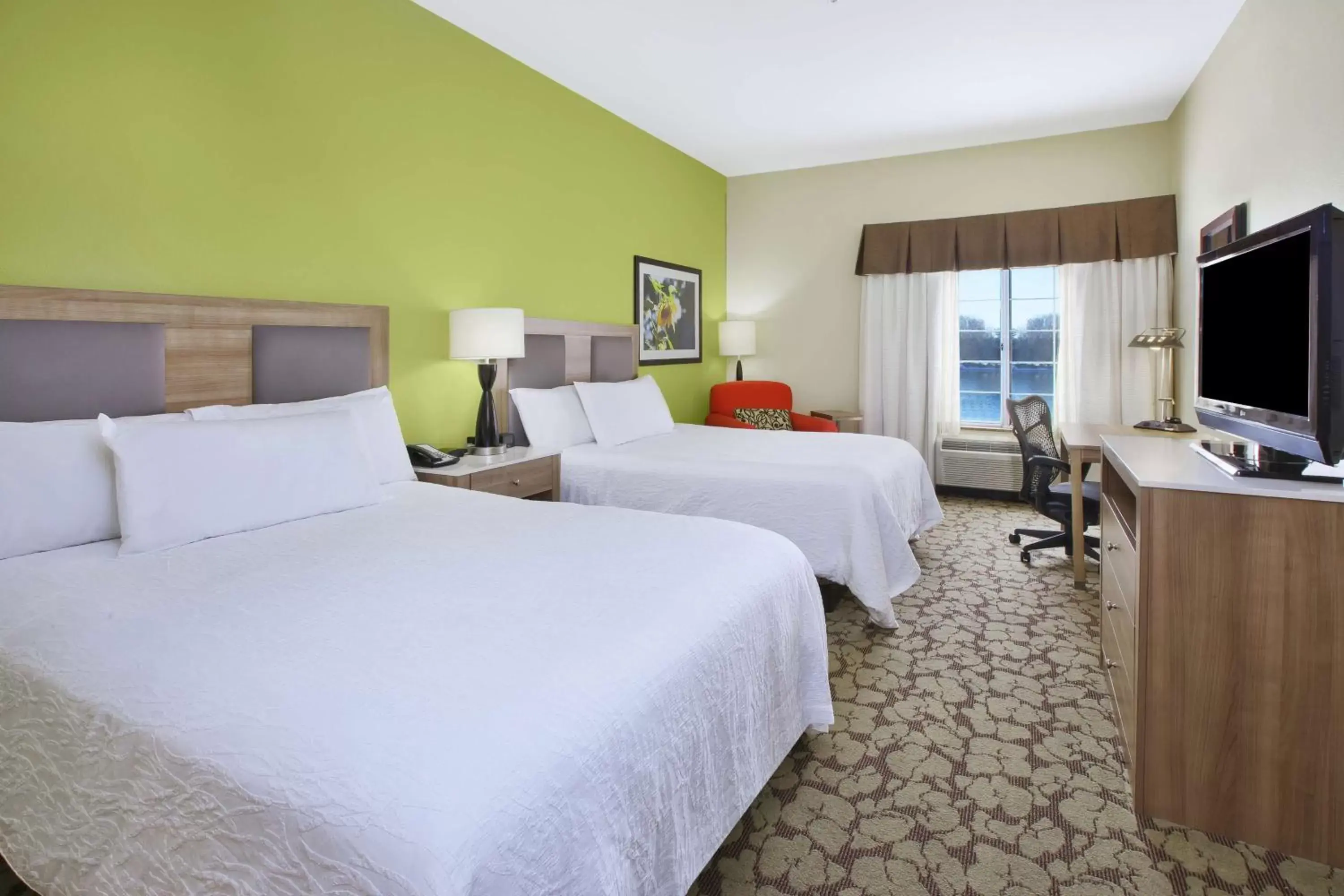 Deluxe Queen Room with Two Queen Beds - Lake View in Hilton Garden Inn Wichita Deluxe Queen Room with Two Queen Beds - Lake View in Hilton Garden Inn Wichita