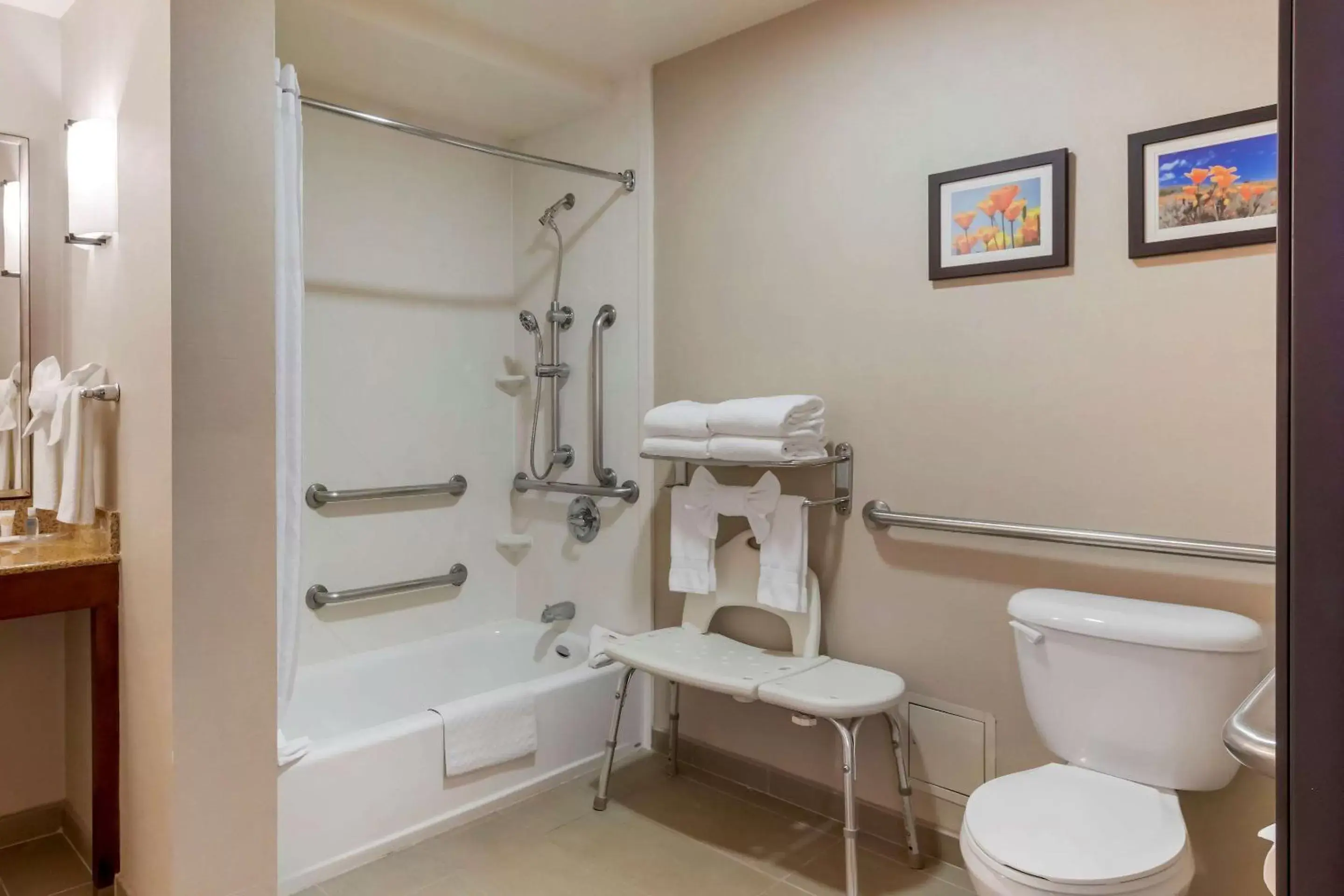 Accessible Suite, 1 King Bed with Sofa Bed, Tub, Non Smoking in Comfort Suites Ontario Airport Convention Center Accessible Suite, 1 King Bed with Sofa Bed, Tub, Non Smoking in Comfort Suites Ontario Airport Convention Center