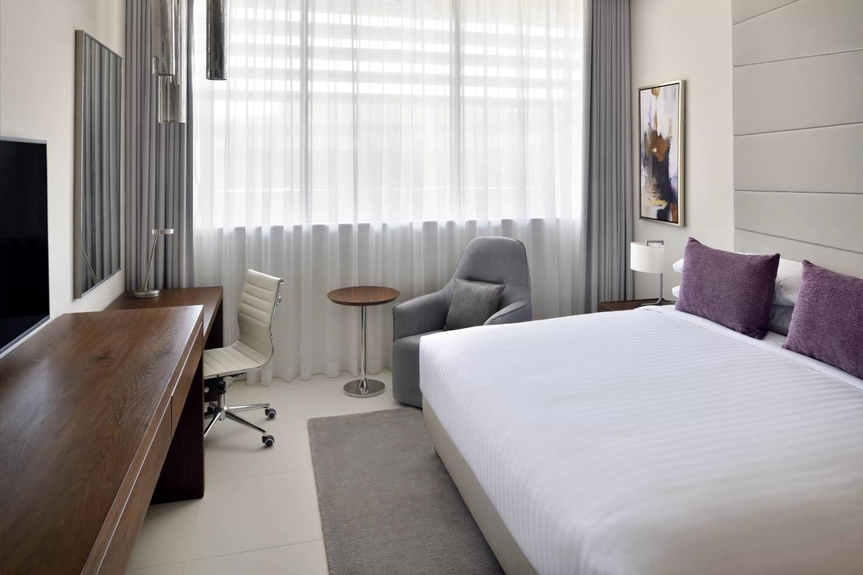 Photo of the whole room, Bed in Marriott Riyadh Diplomatic Quarter