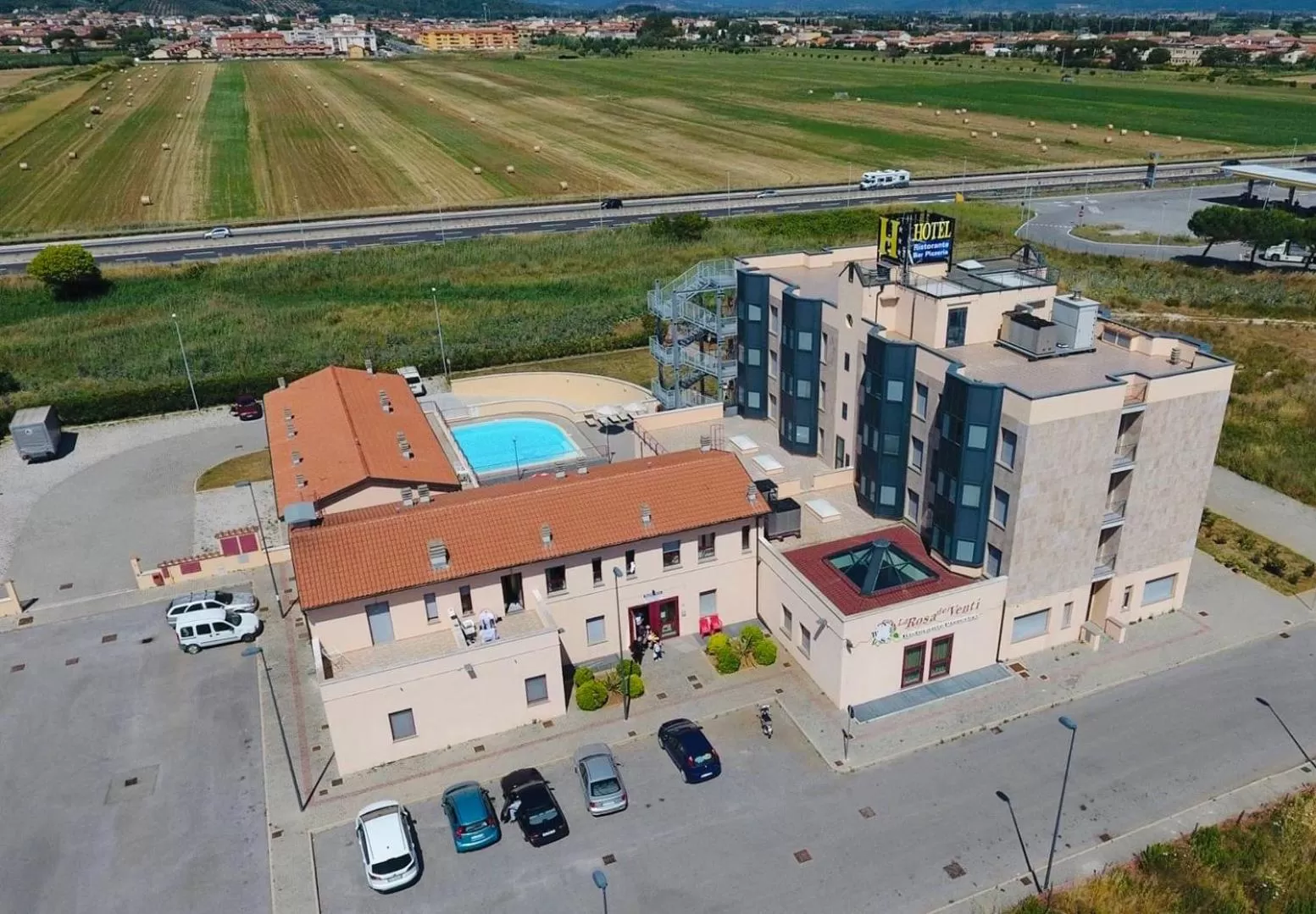 Bird's eye view in Hotel Grecale - Venturina Terme