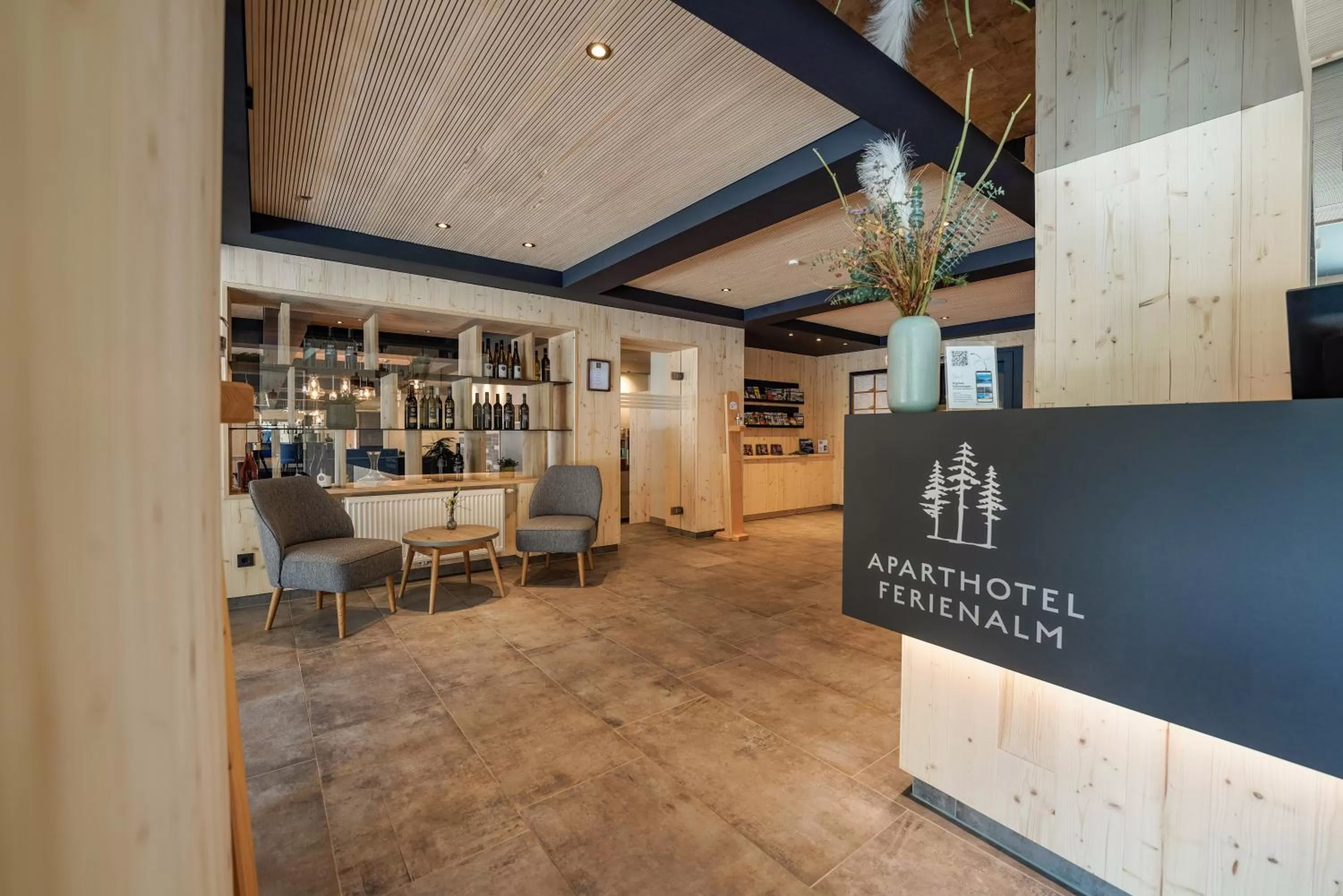 Lobby or reception in Ferienalm Panorama Hotel