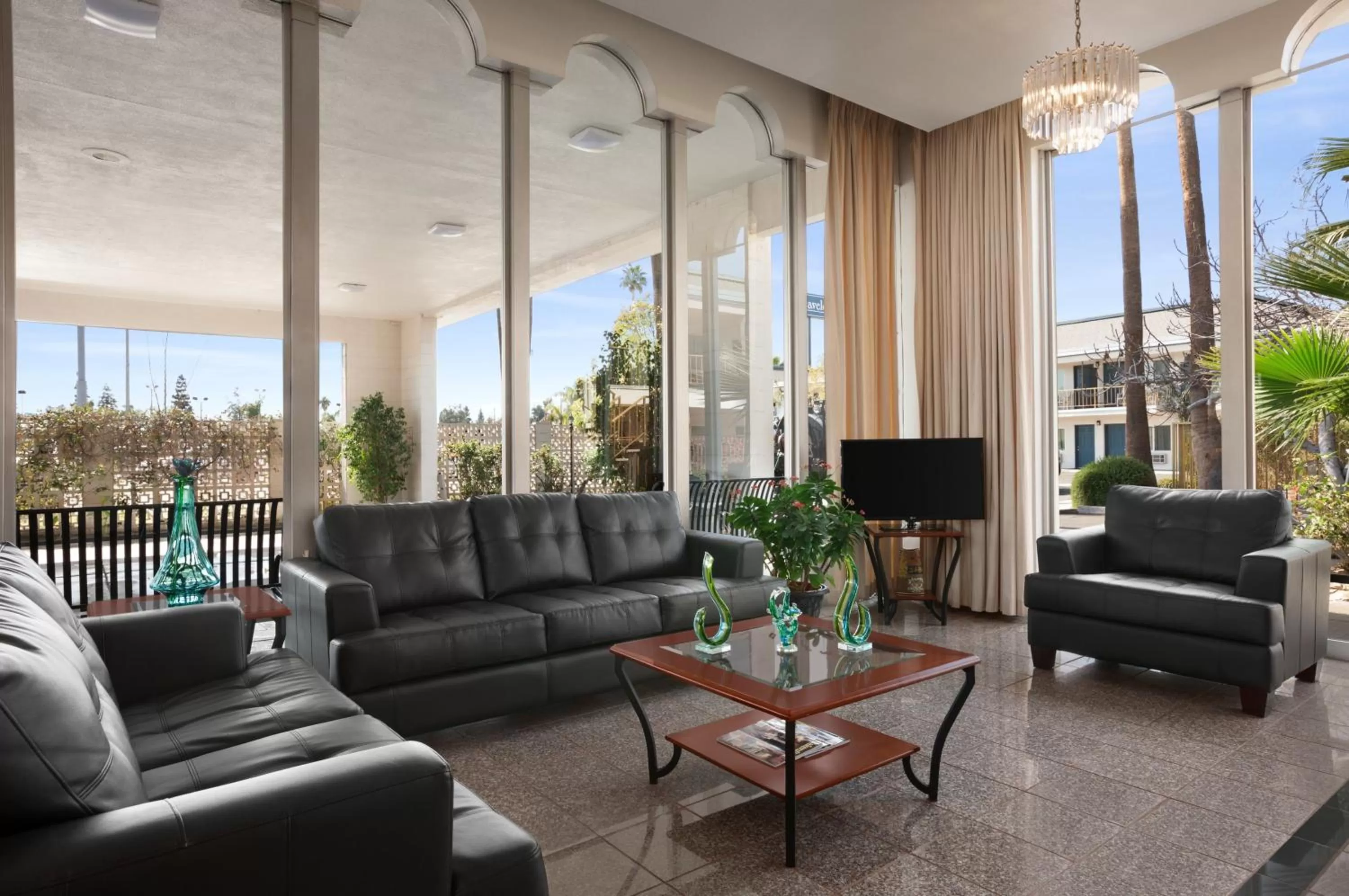 Living room in Travelodge by Wyndham Bakersfield