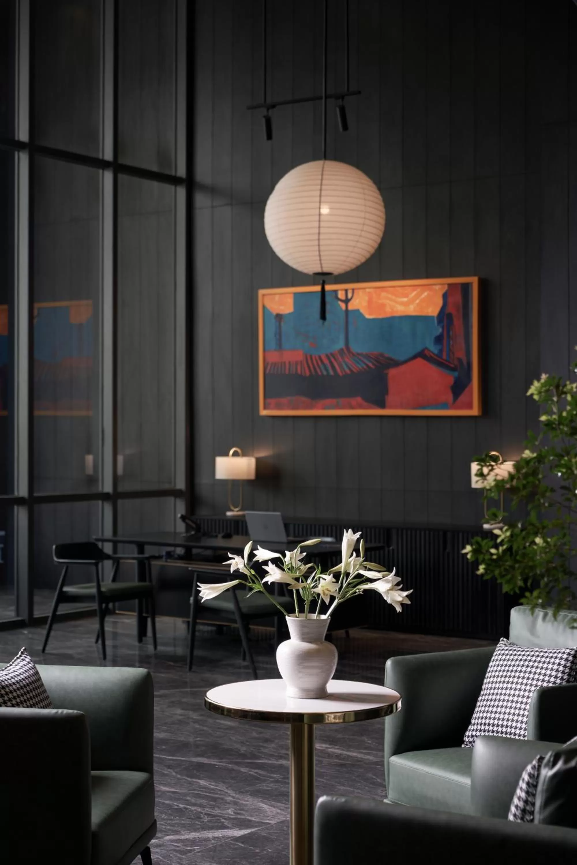 Decorative detail in M Village Hotel Tôn Thất Đạm