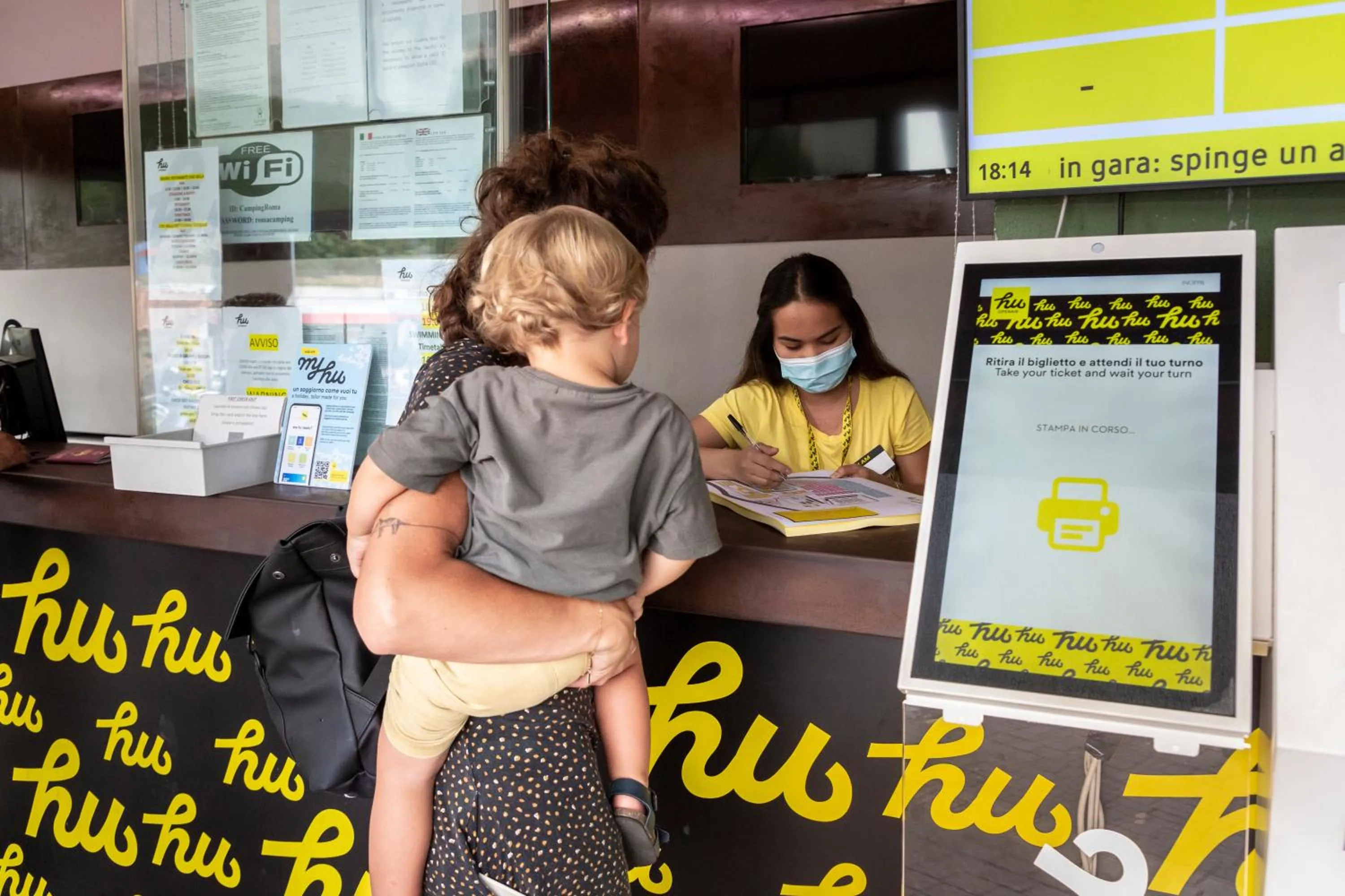 Lobby or reception in hu Roma Camping In Town