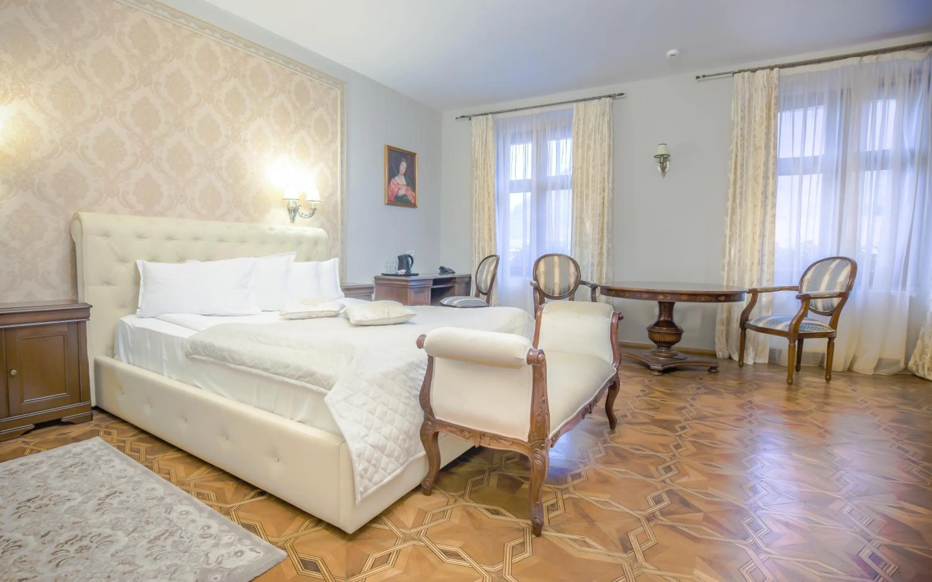 Bedroom, Bed in Safrano Palace