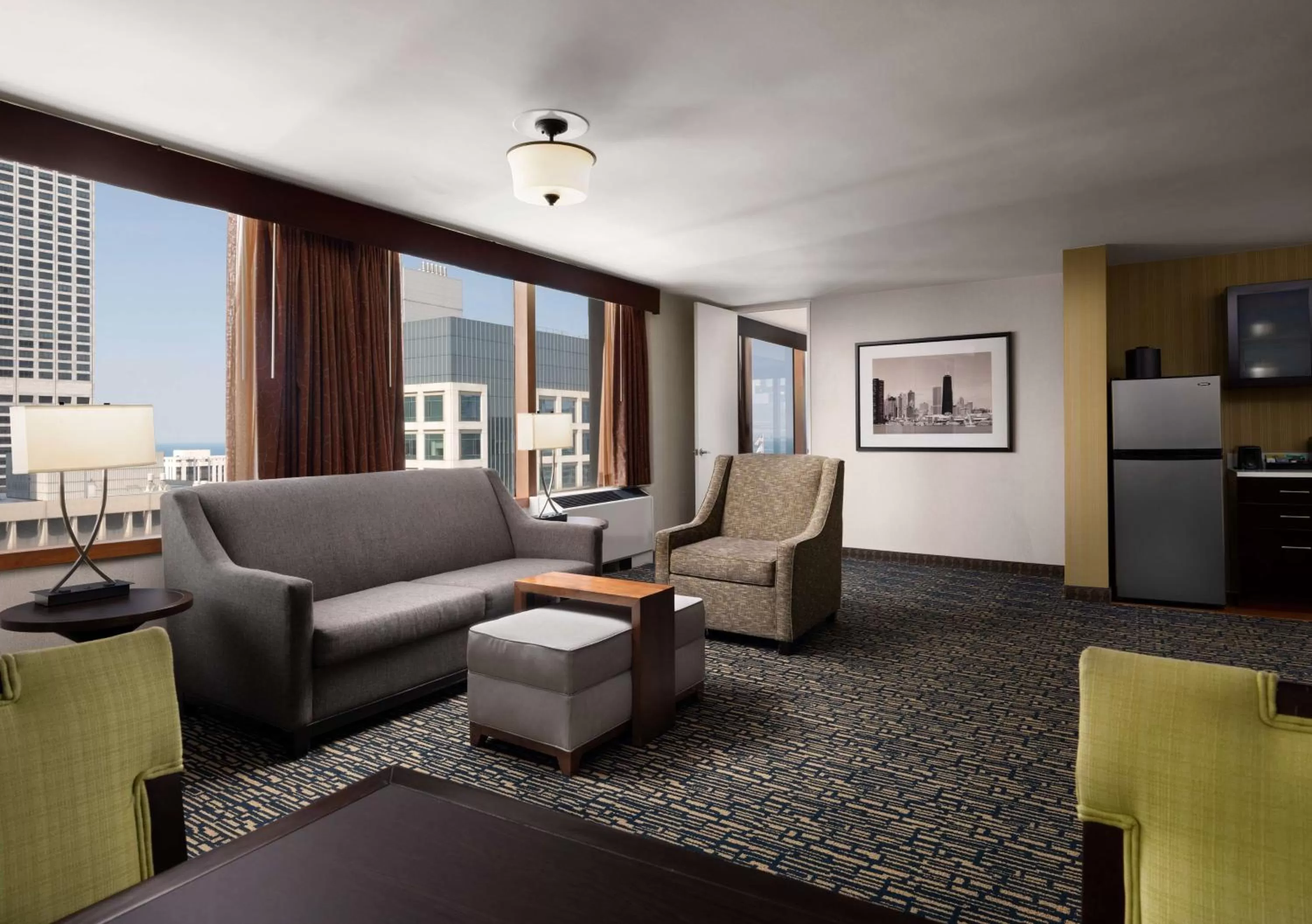 Living room in Homewood Suites by Hilton Chicago Downtown - Magnificent Mile