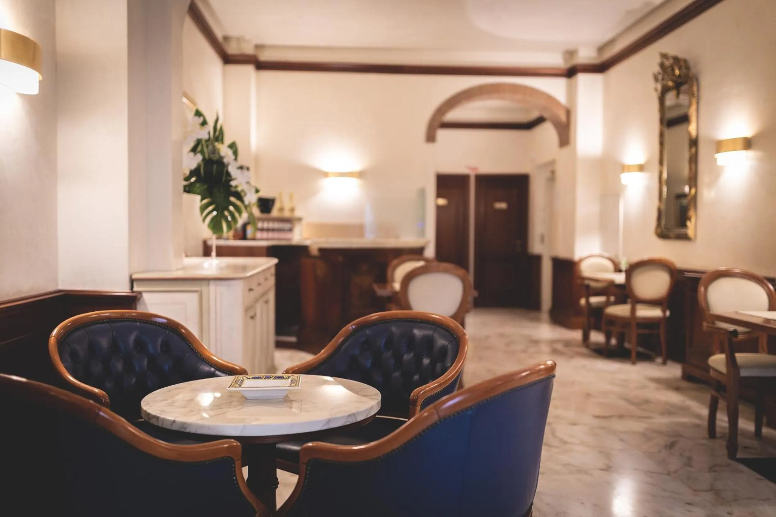 Seating area in Hotel Posta