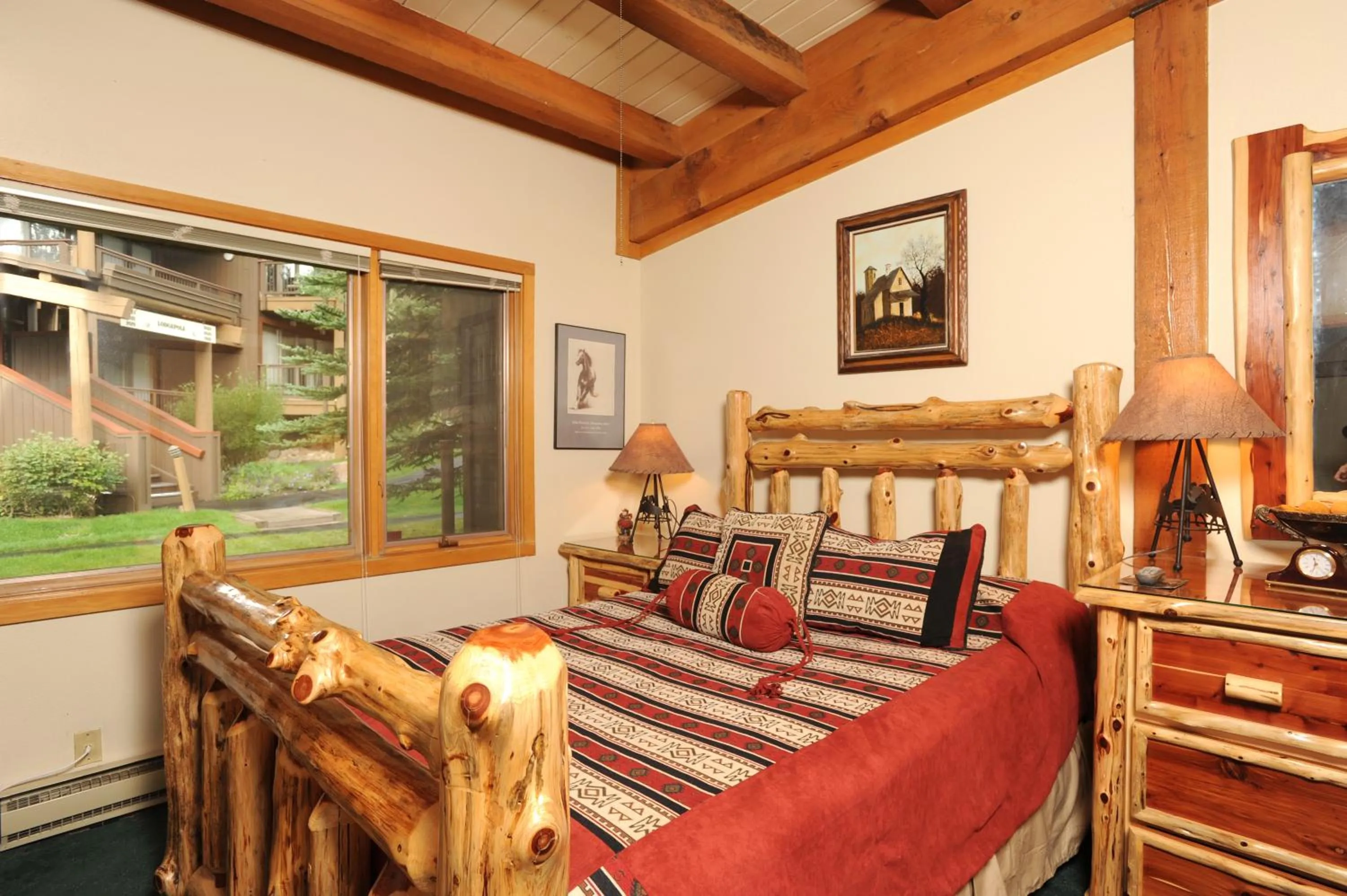 Bed in Evergreen Condominiums by Keystone Resort